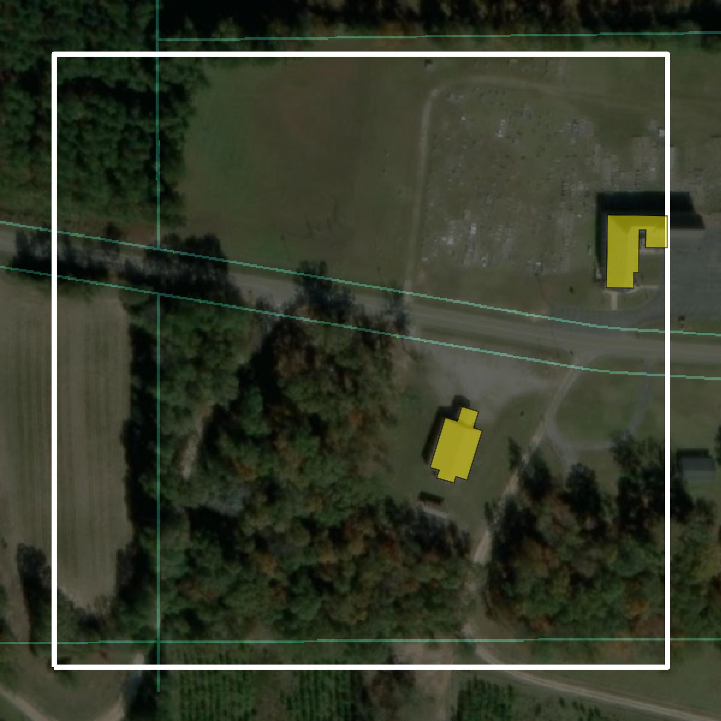This image shows parcel and building data in Chambers County created using GIS data in Equator.
