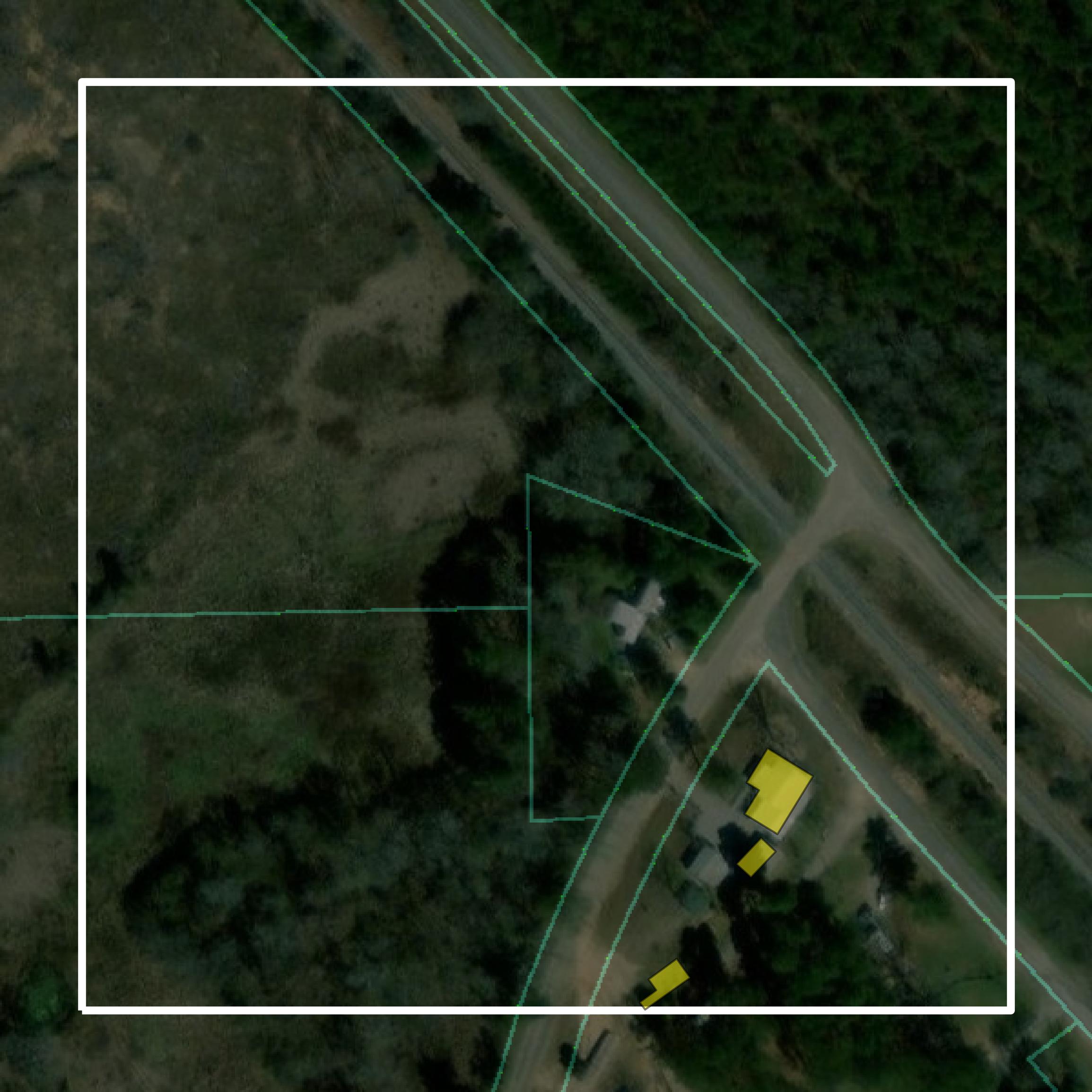 This image shows parcel and building data in Chilton County created using GIS data in Equator.