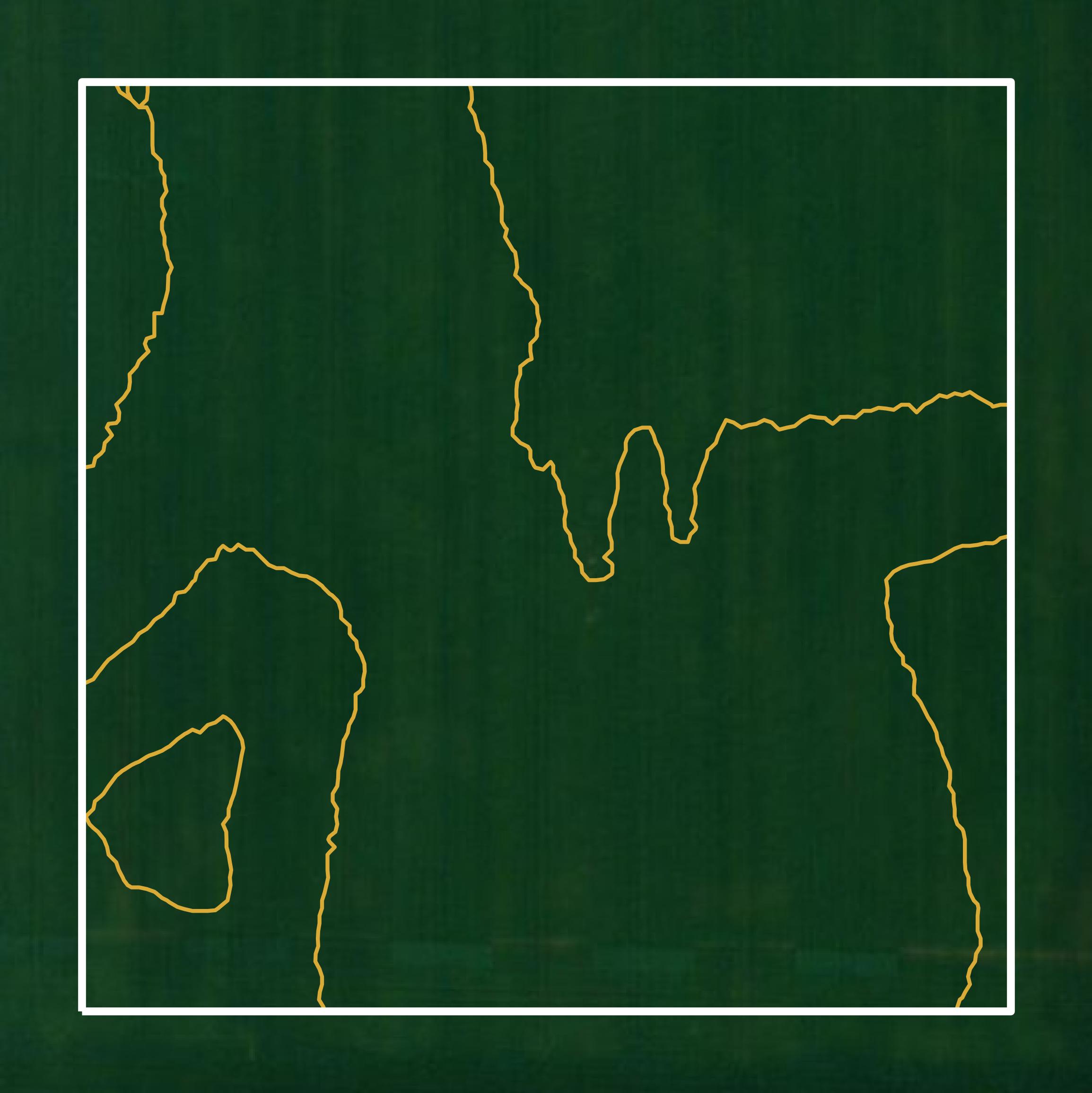 This image shows a contour map in Colbert County created using GIS data in Equator.