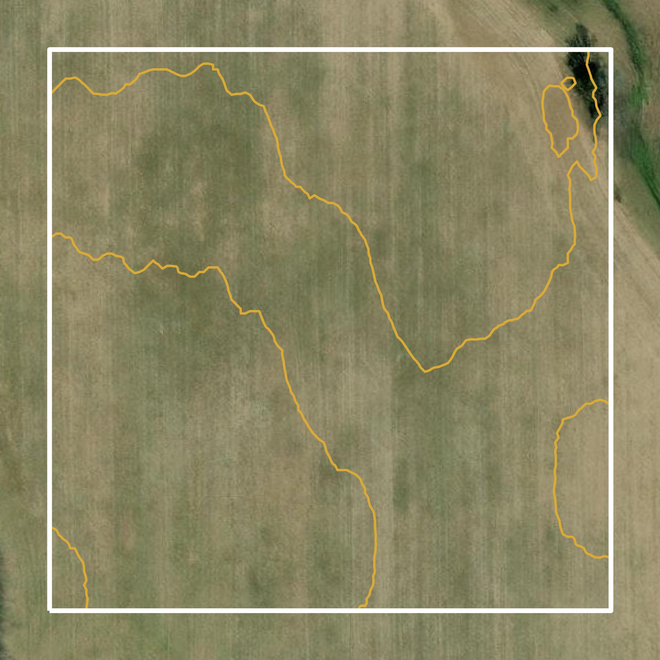 This image shows a contour map in Jackson County created using GIS data in Equator.