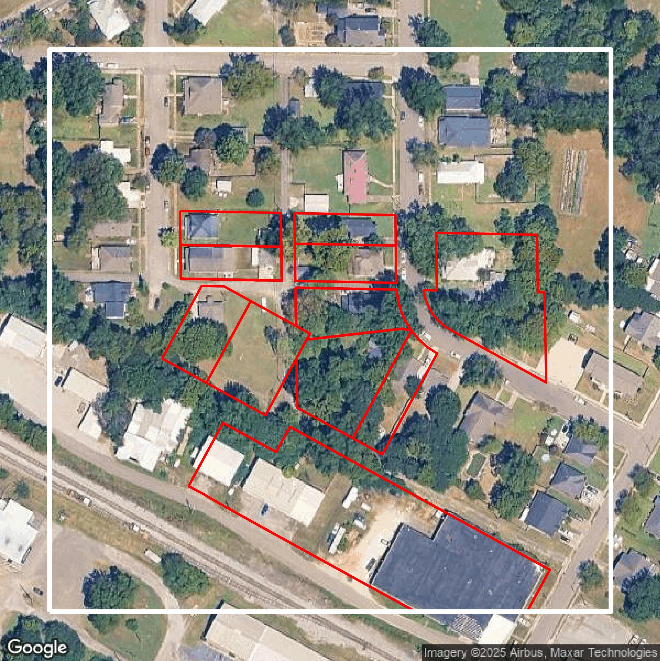 This image shows parcel data in Jefferson County created using GIS data in Equator.