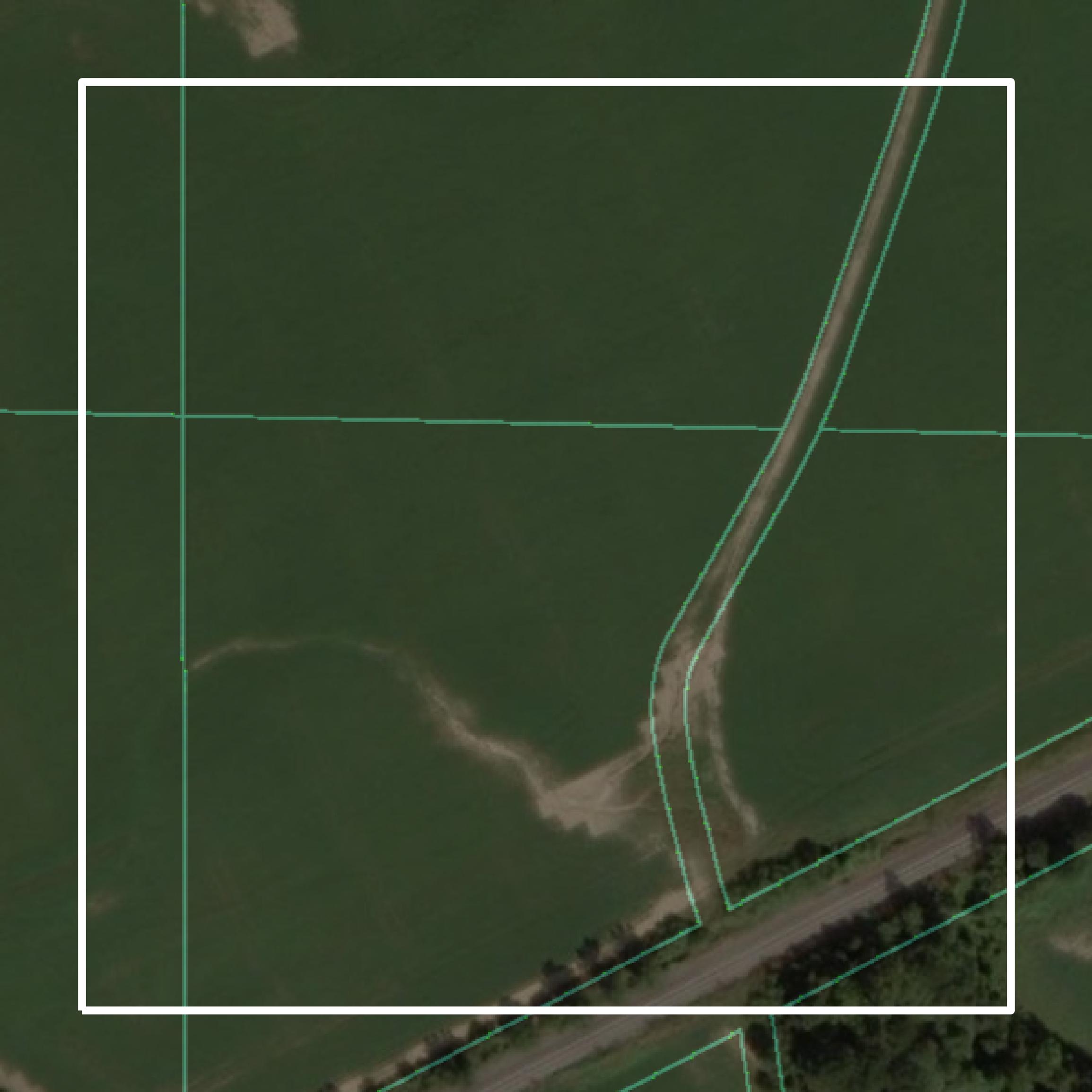 This image shows parcel and building data in Lamar County created using GIS data in Equator.