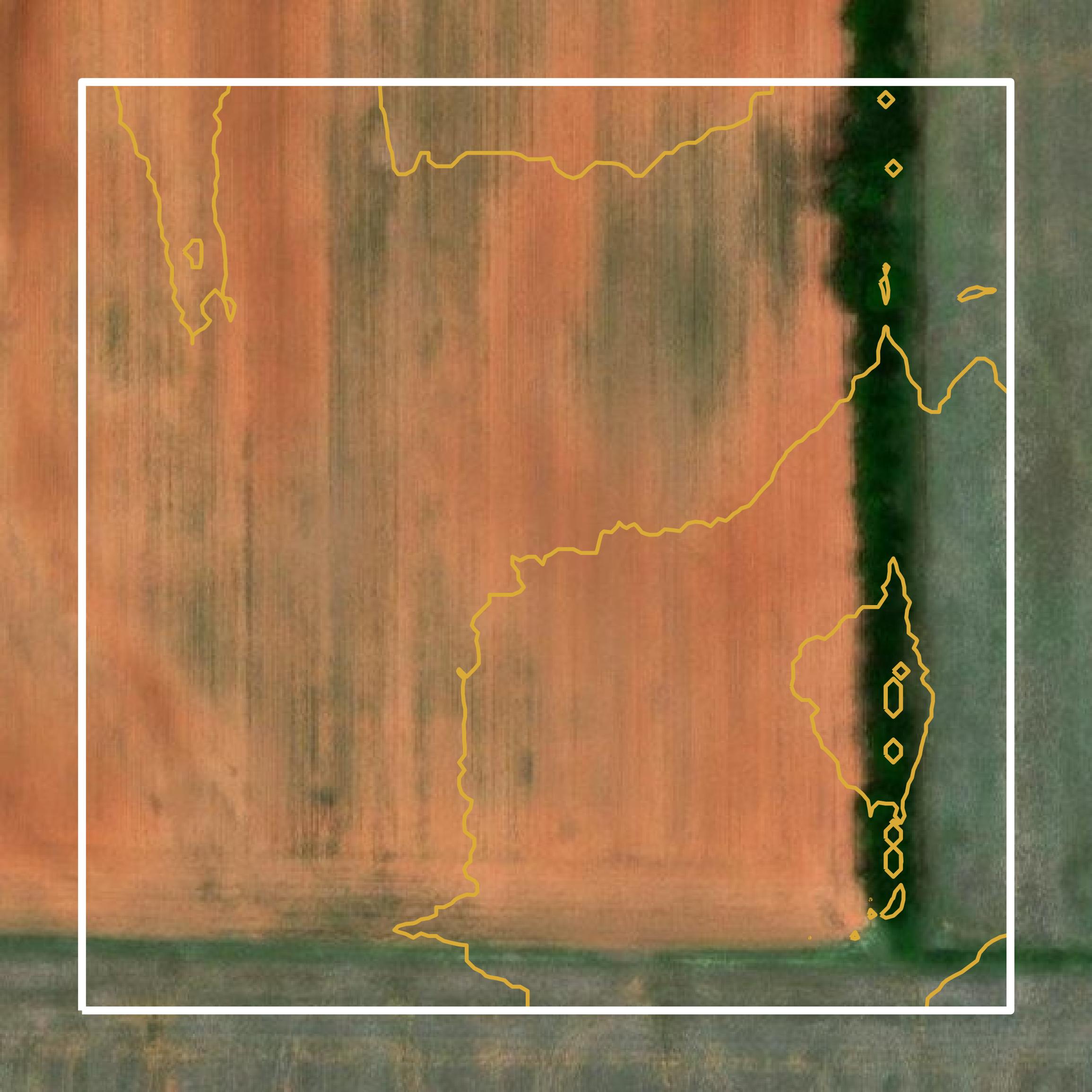 This image shows a contour map in Limestone County created using GIS data in Equator.
