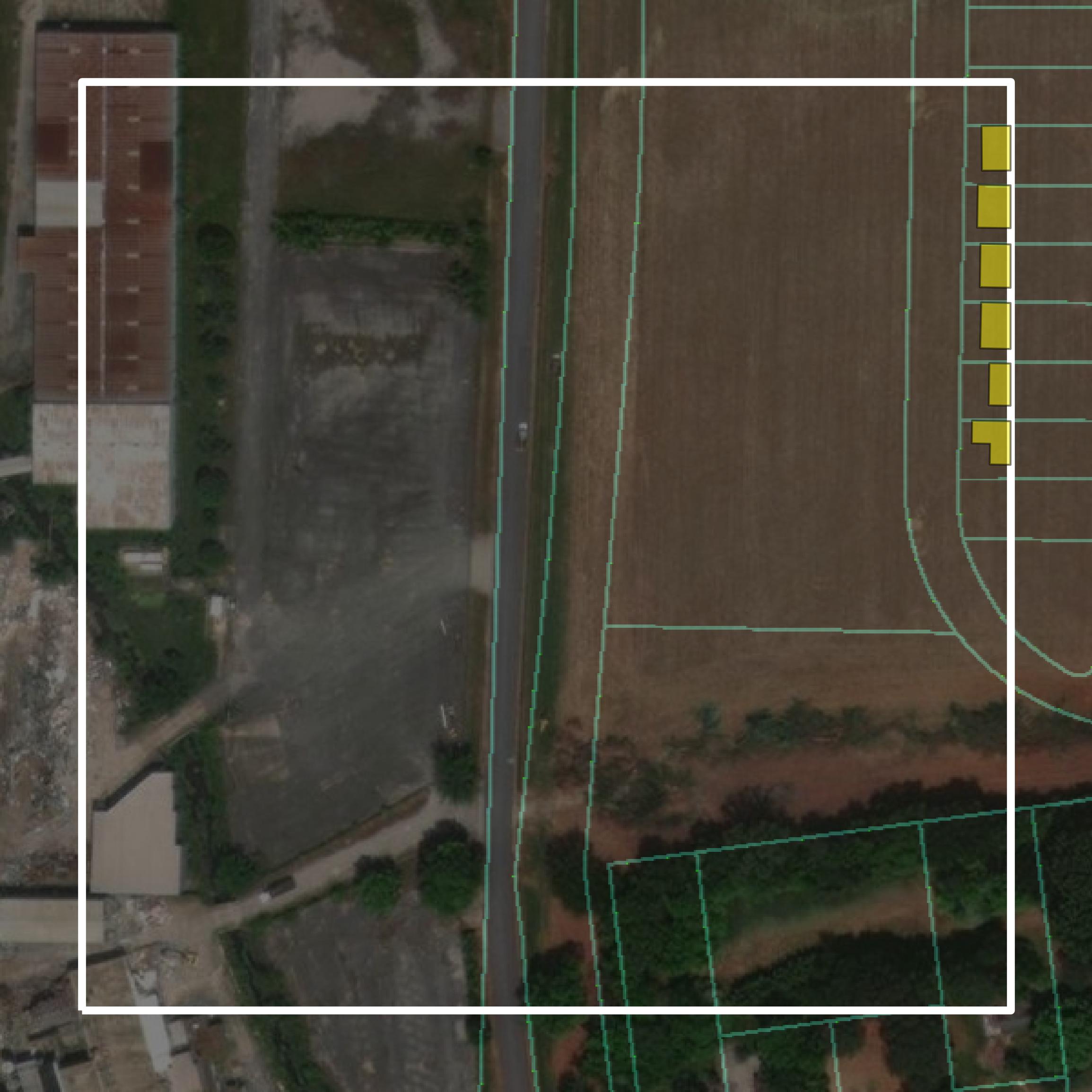 This image shows parcel and building data in Limestone County created using GIS data in Equator.