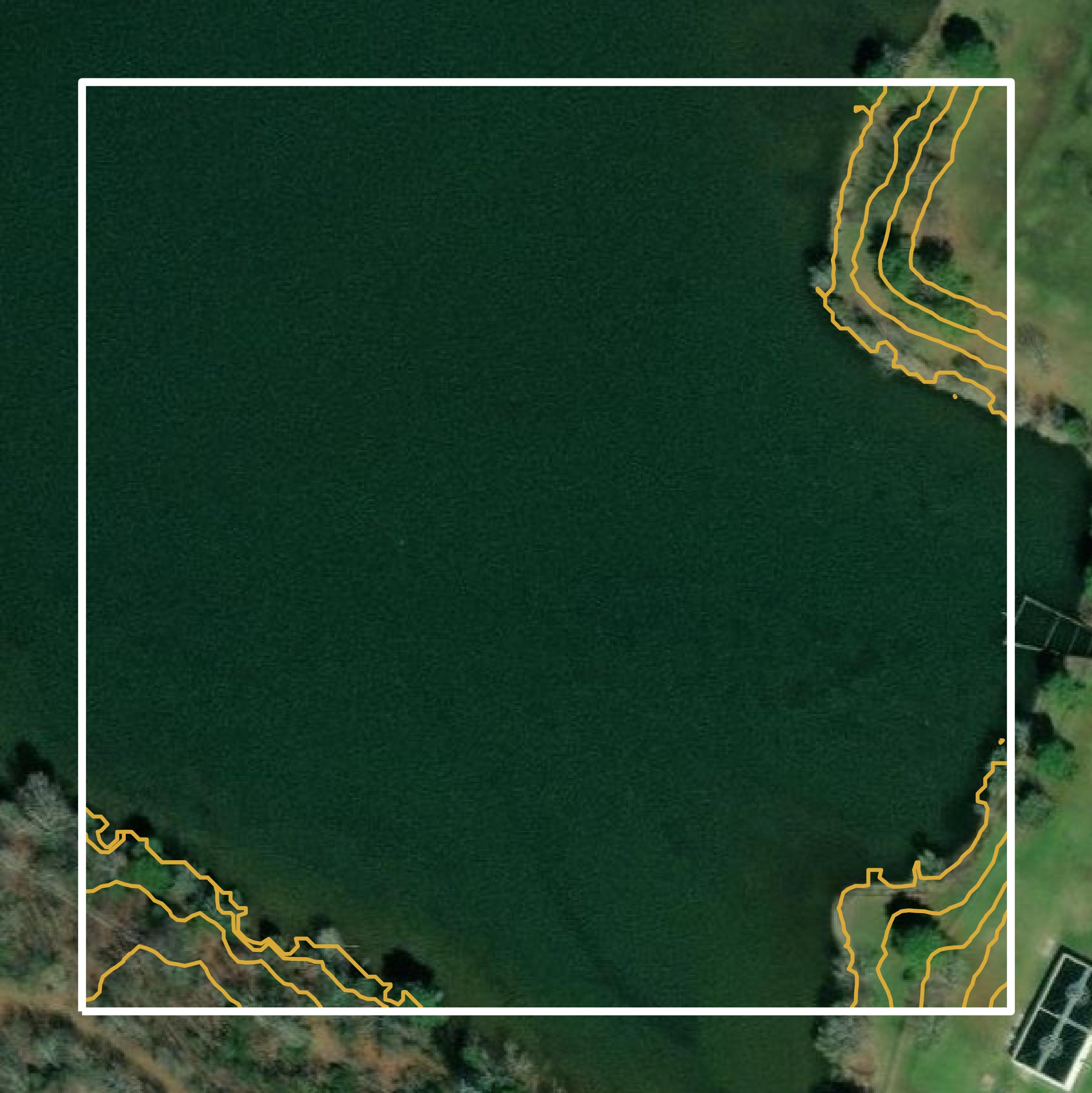 This image shows a contour map in Marshall County created using GIS data in Equator.