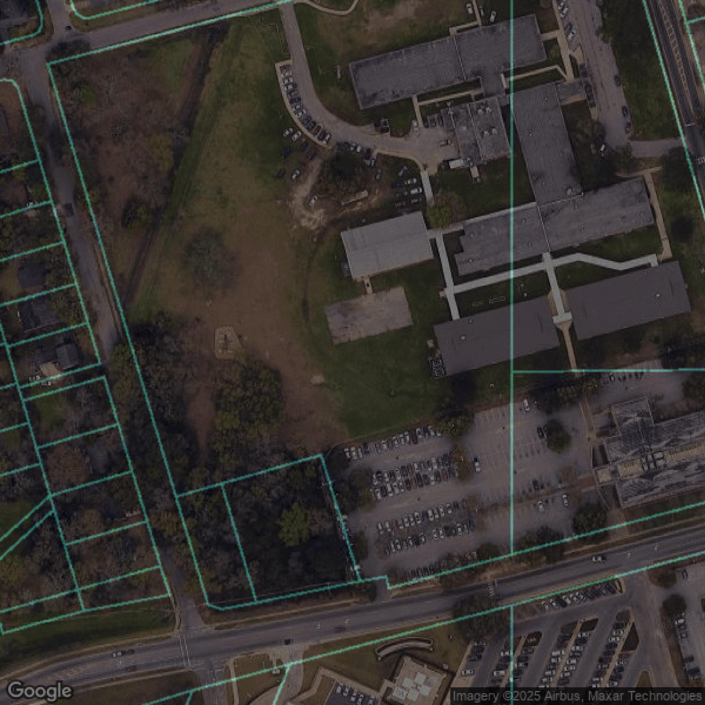 This image shows parcel data in Mobile County created using GIS data in Equator.