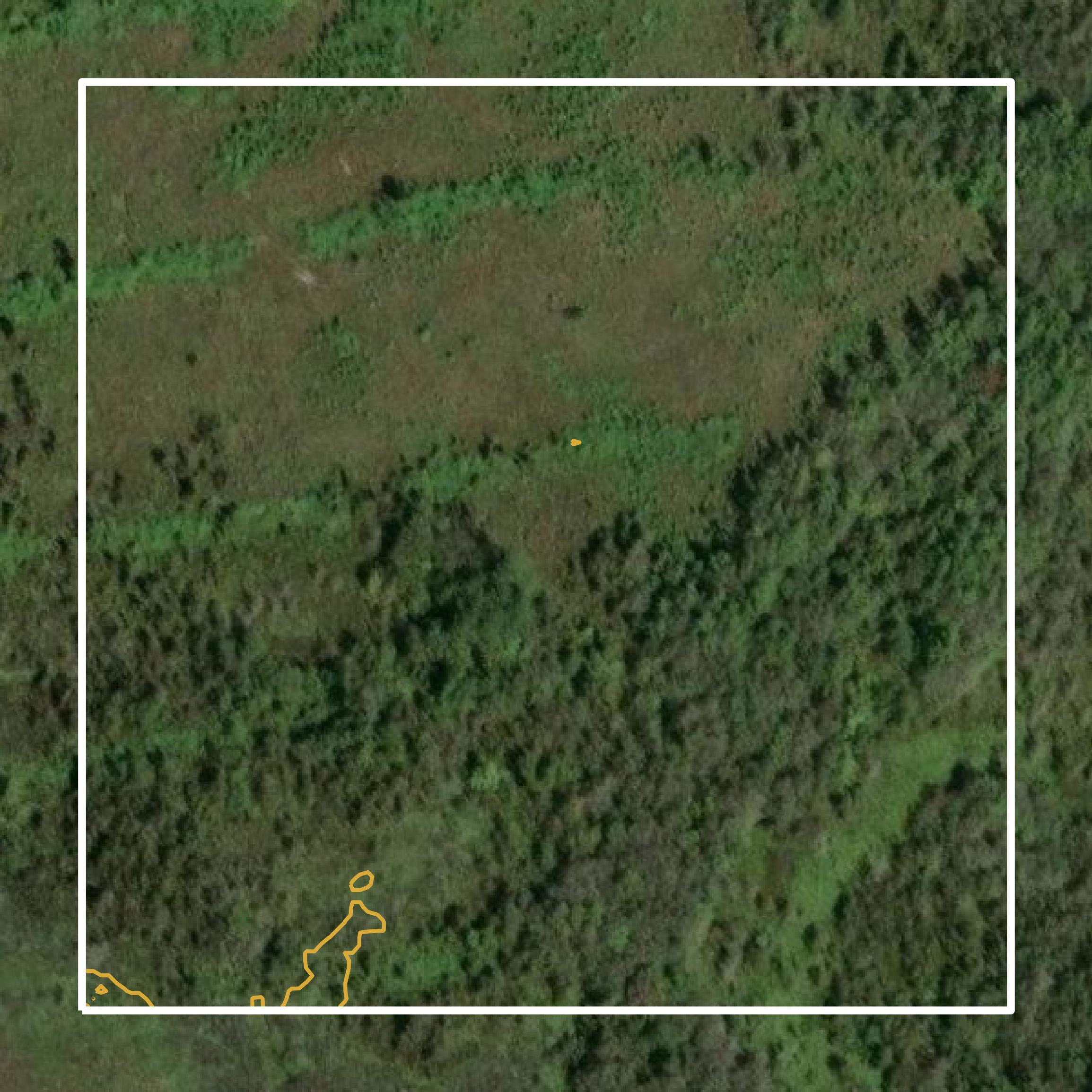 This image shows a contour map in Pickens County created using GIS data in Equator.