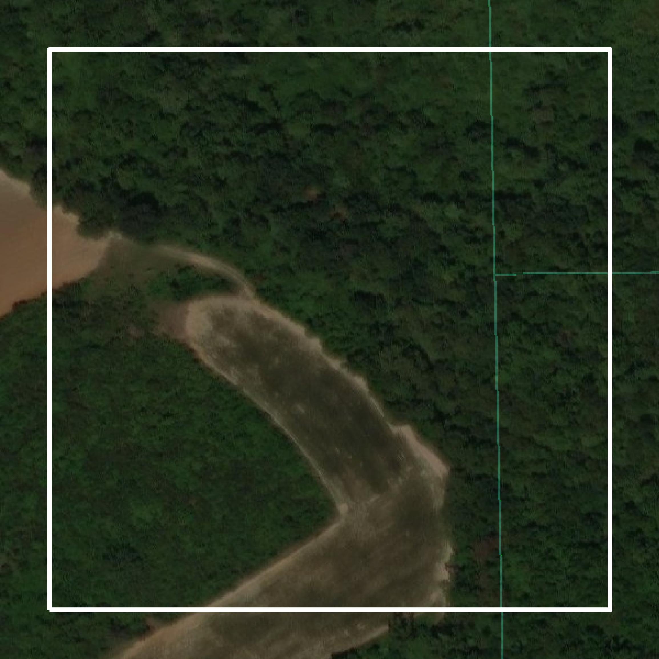 This image shows parcel and building data in Pike County created using GIS data in Equator.