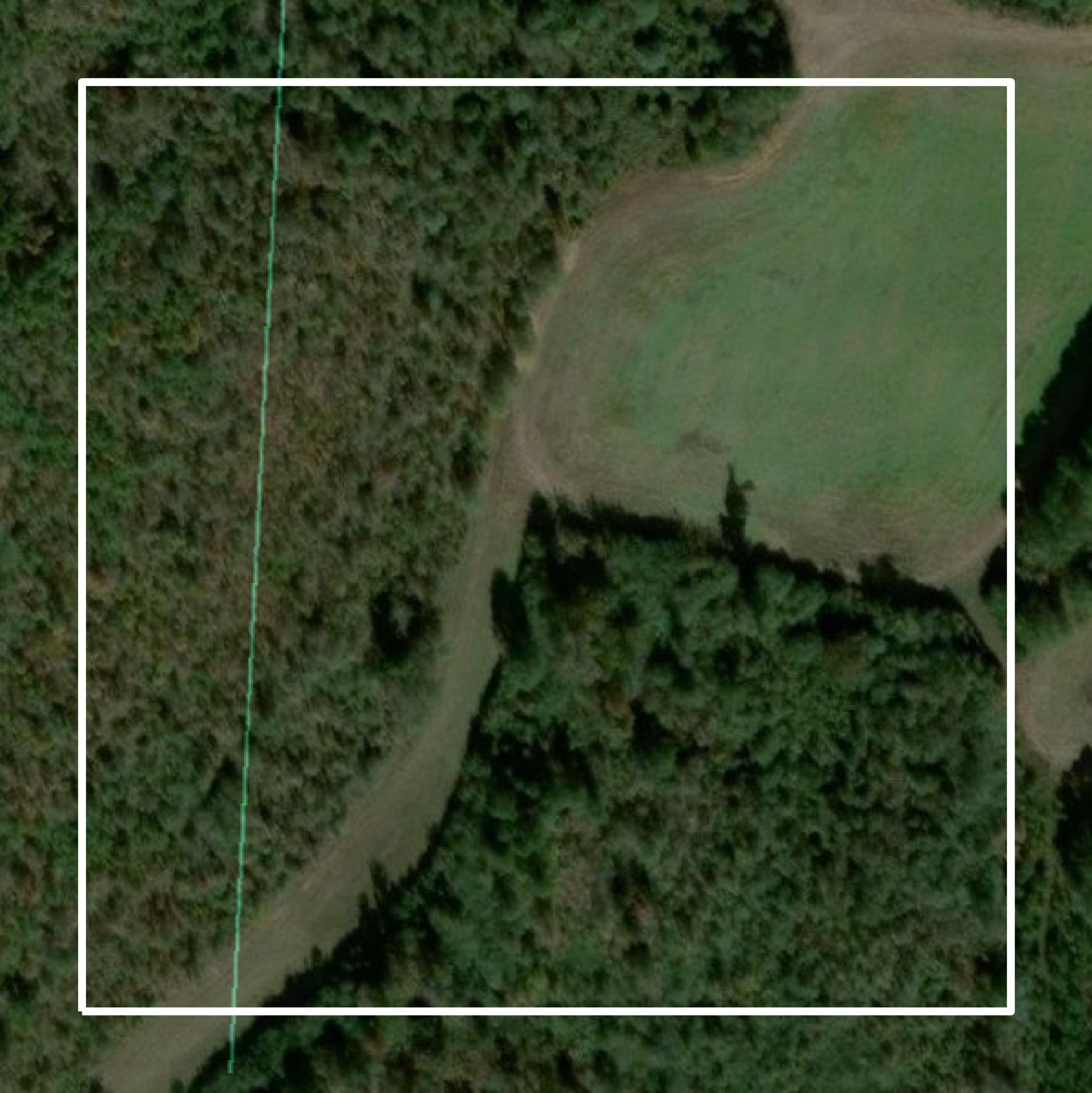 This image shows parcel and building data in Talladega County created using GIS data in Equator.