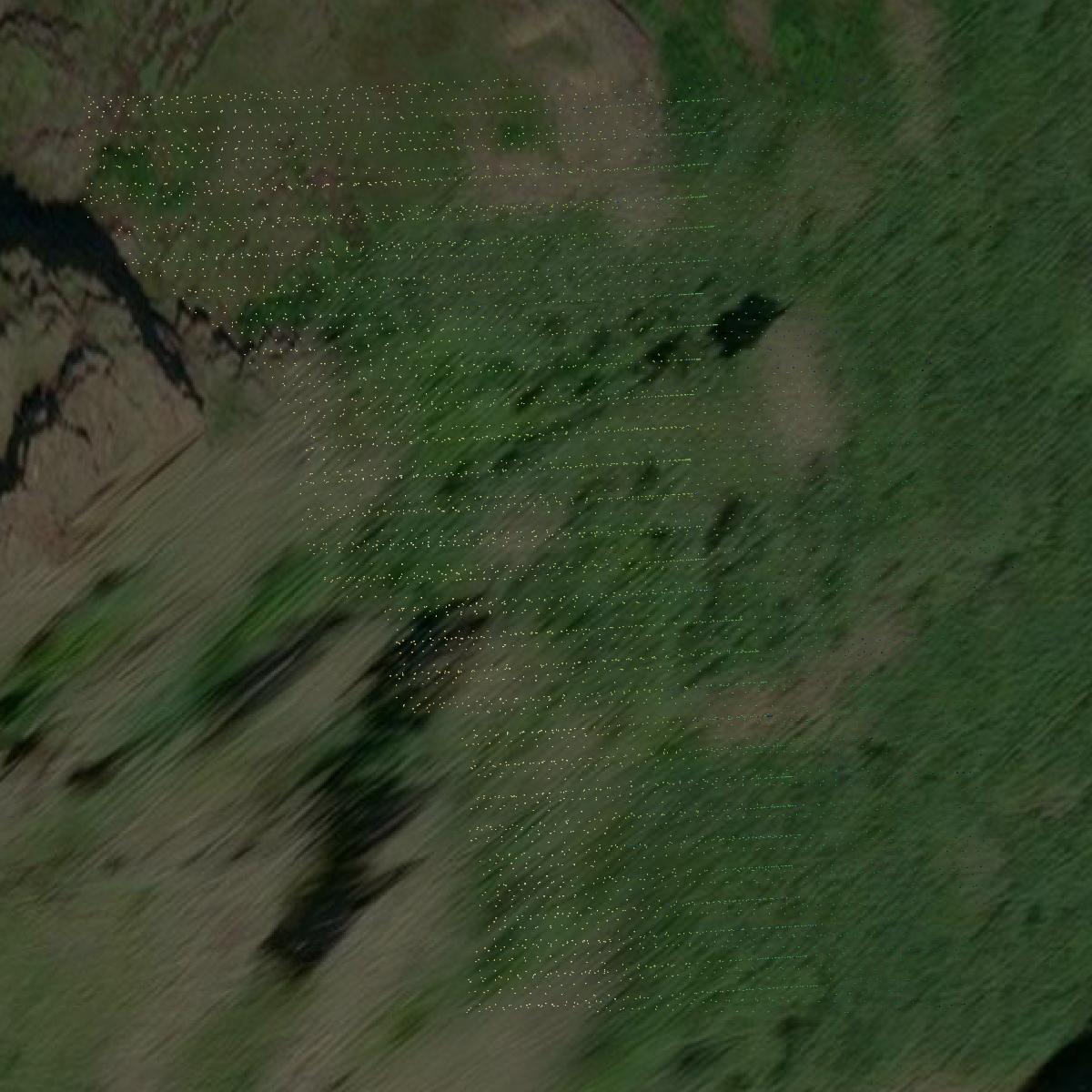 This image shows a LiDAR point cloud in Anchorage Municipality created using GIS data in Equator.