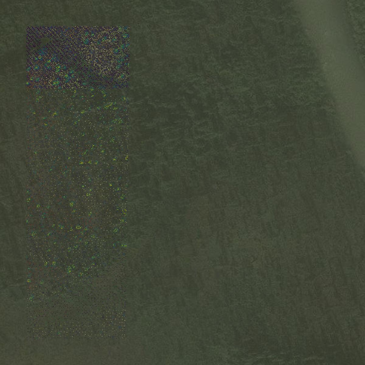 This image shows a LiDAR point cloud in Copper River Census Area created using GIS data in Equator.