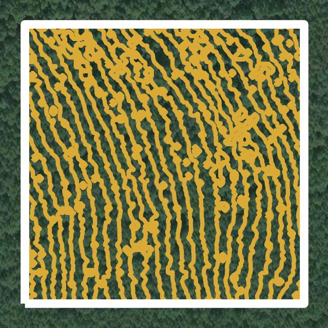 This image shows a contour map in Fairbanks North Star Borough created using GIS data in Equator.