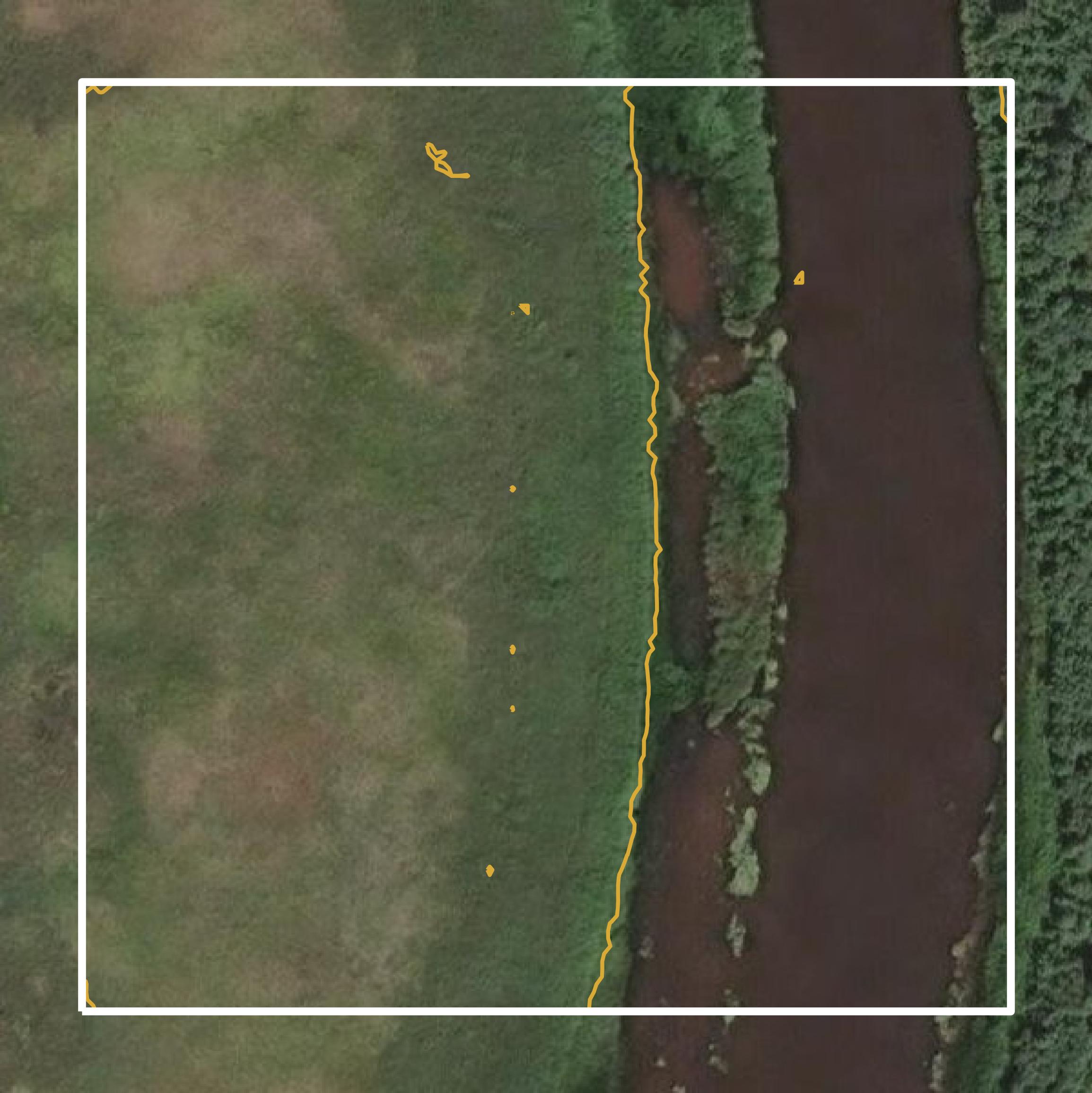This image shows a contour map in Lake and Peninsula Borough created using GIS data in Equator.