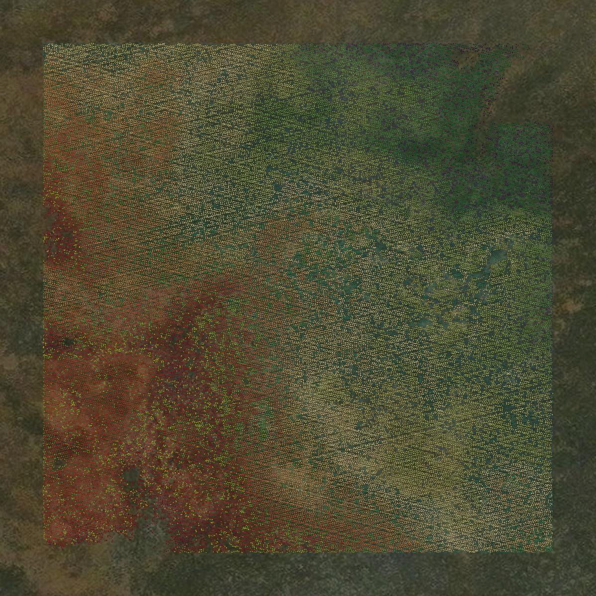 This image shows a LiDAR point cloud in Lake and Peninsula Borough created using GIS data in Equator.