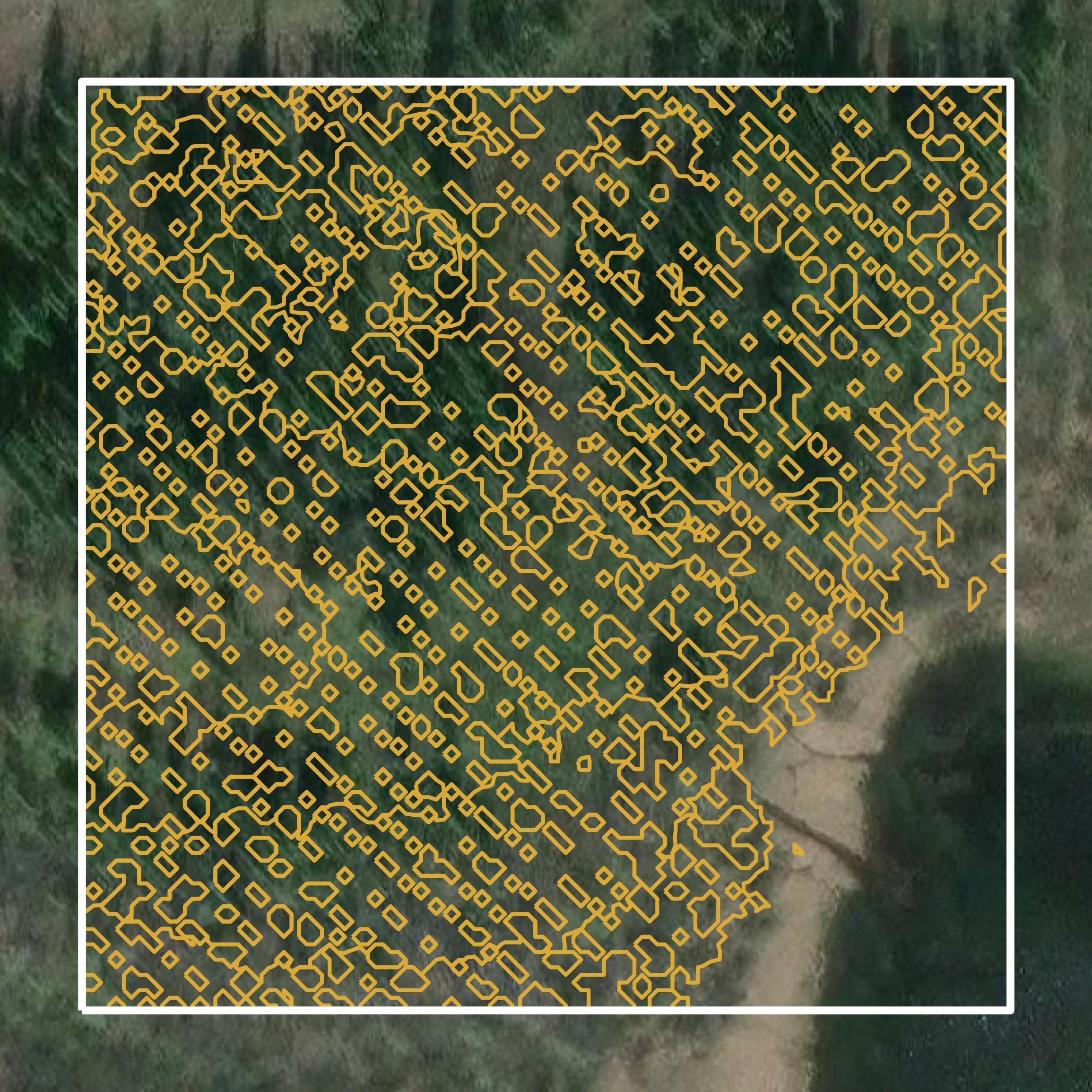 This image shows a contour map in Yukon-Koyukuk Census Area created using GIS data in Equator.