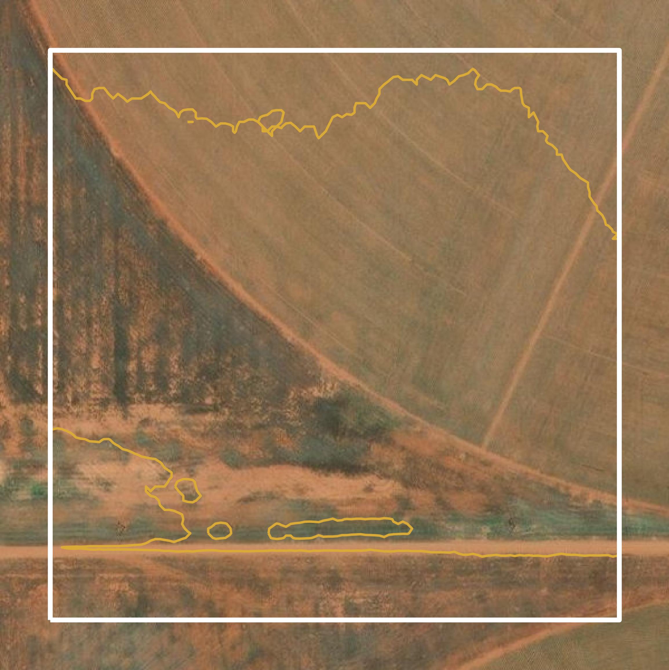This image shows a contour map in Graham County created using GIS data in Equator.