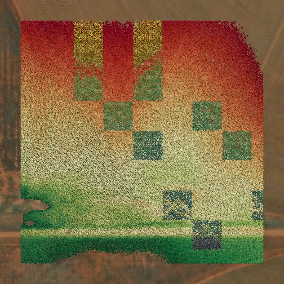 This image shows a LiDAR point cloud in Graham County created using GIS data in Equator.