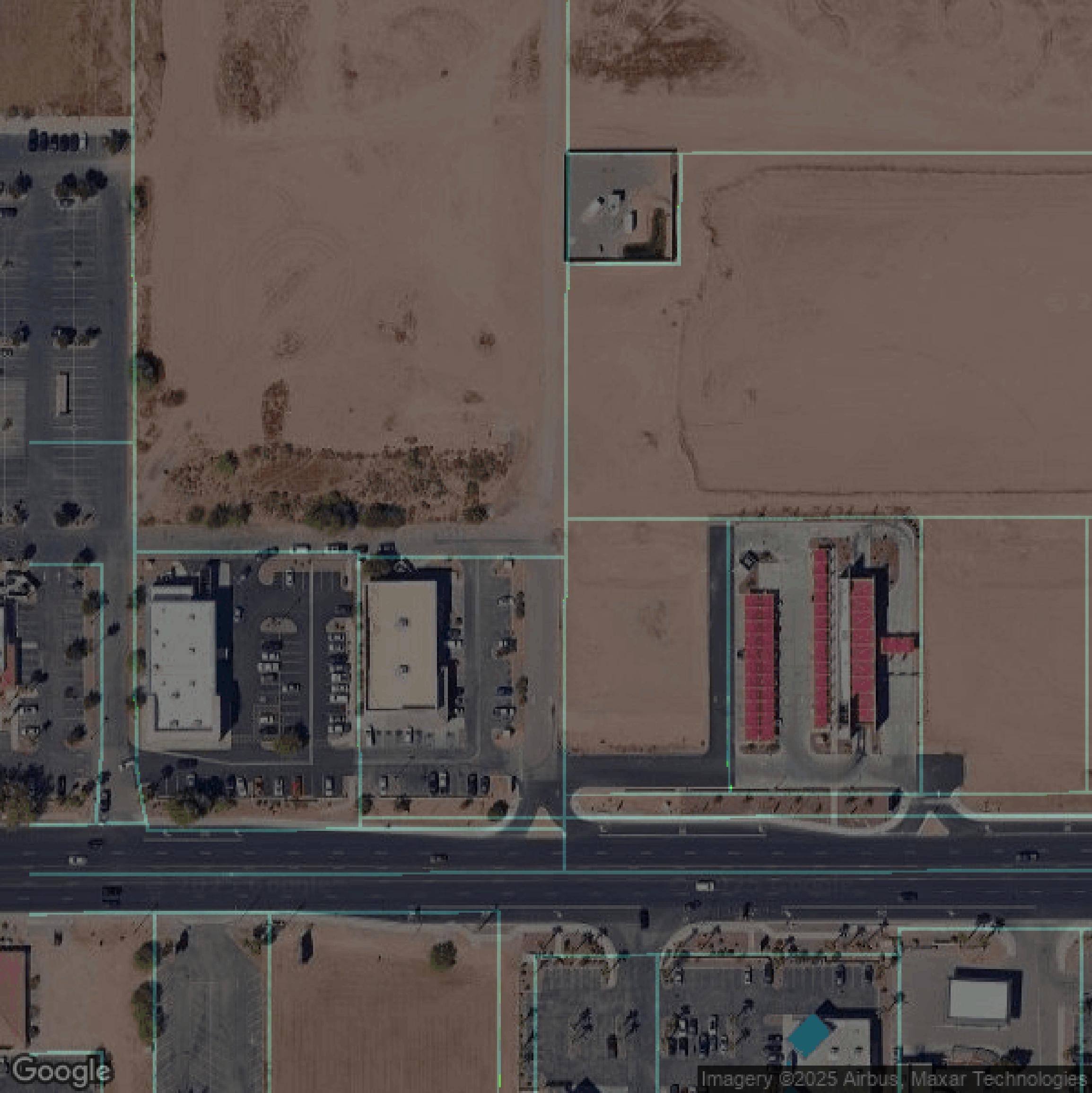 This image shows parcel data in Pinal County created using GIS data in Equator.