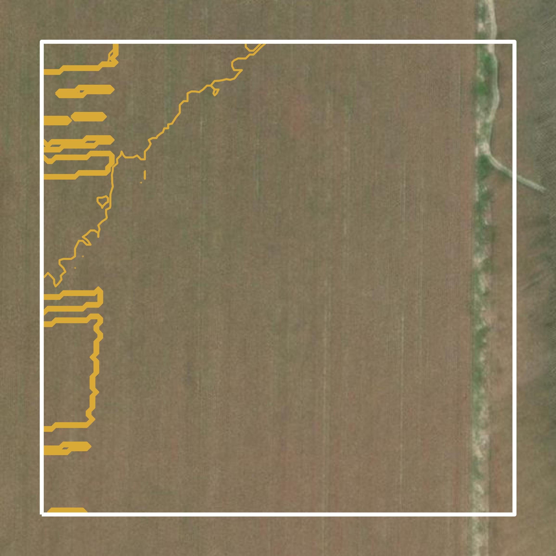 This image shows a contour map in Ashley County created using GIS data in Equator.