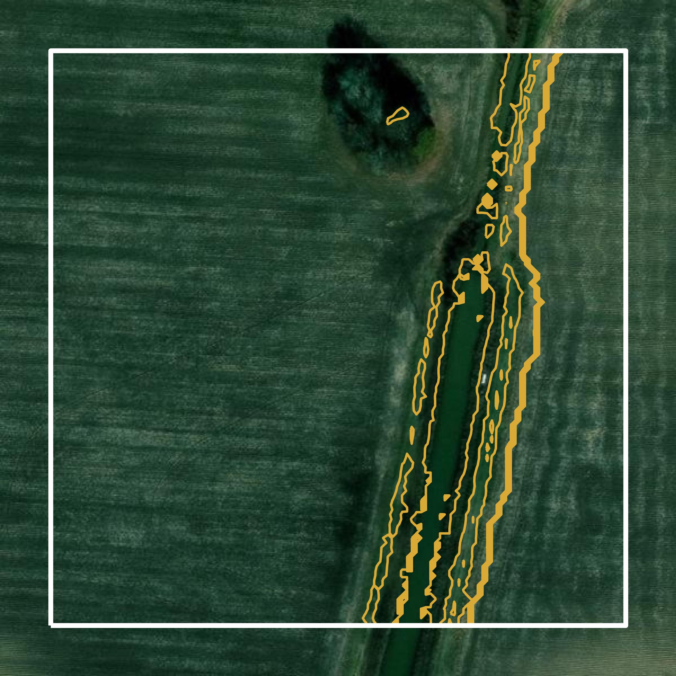 This image shows a contour map in Ashley County created using GIS data in Equator.