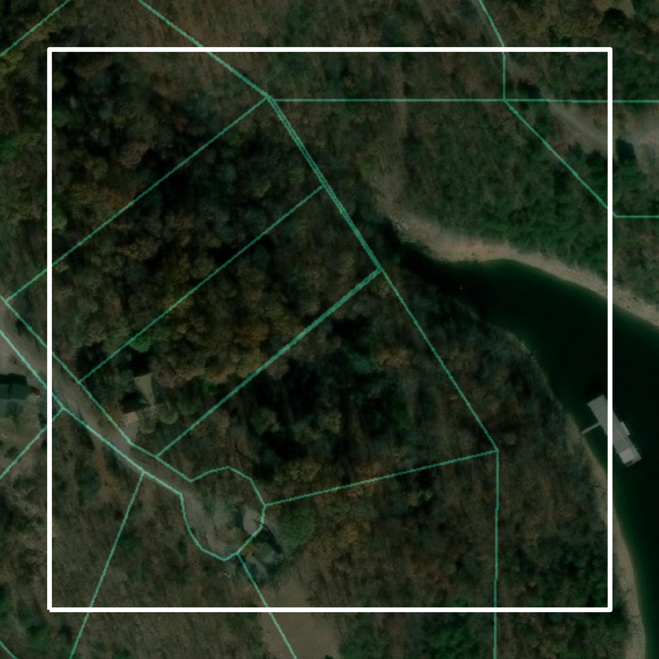 This image shows parcel and building data in Carroll County created using GIS data in Equator.