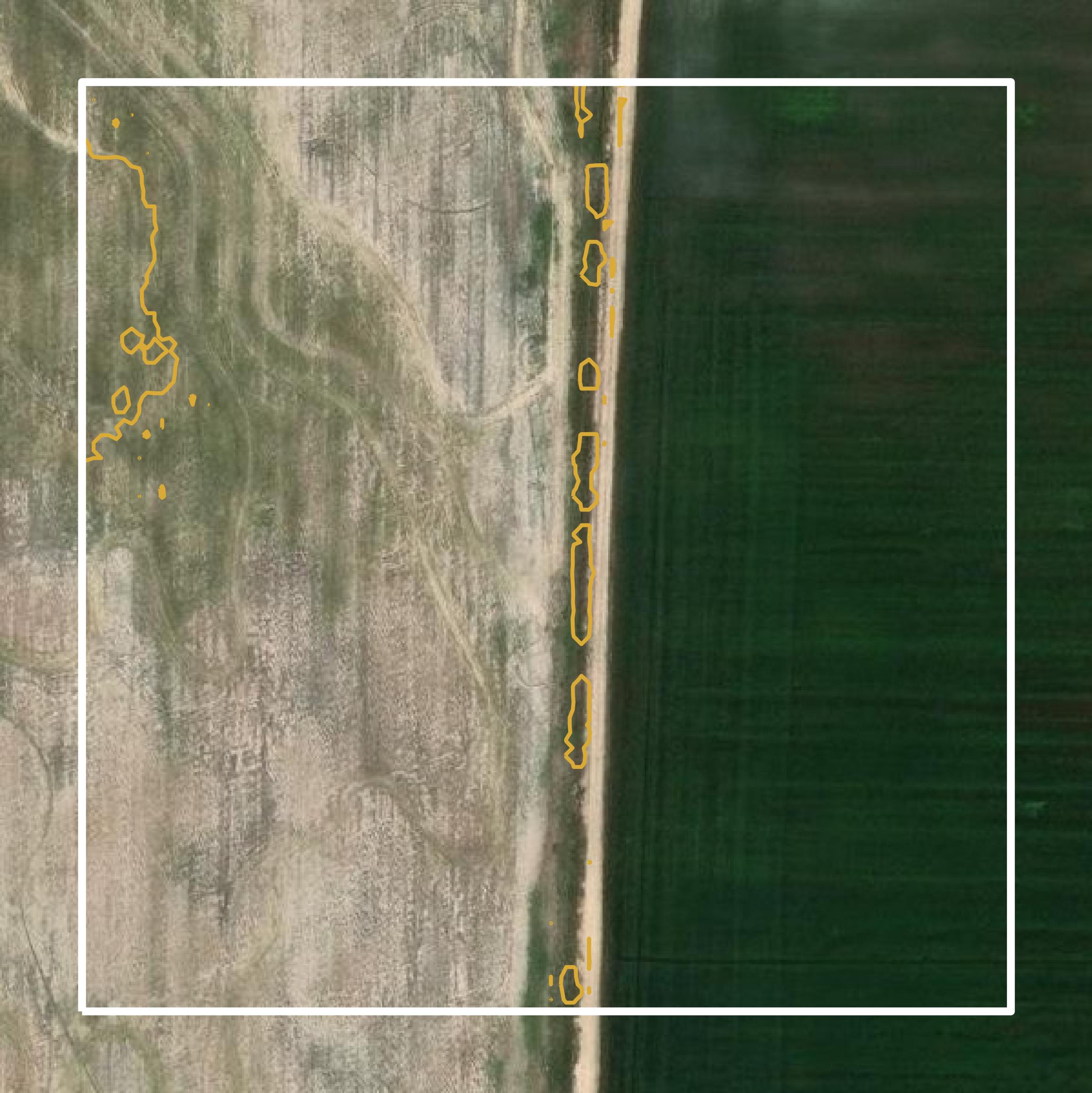 This image shows a contour map in Craighead County created using GIS data in Equator.
