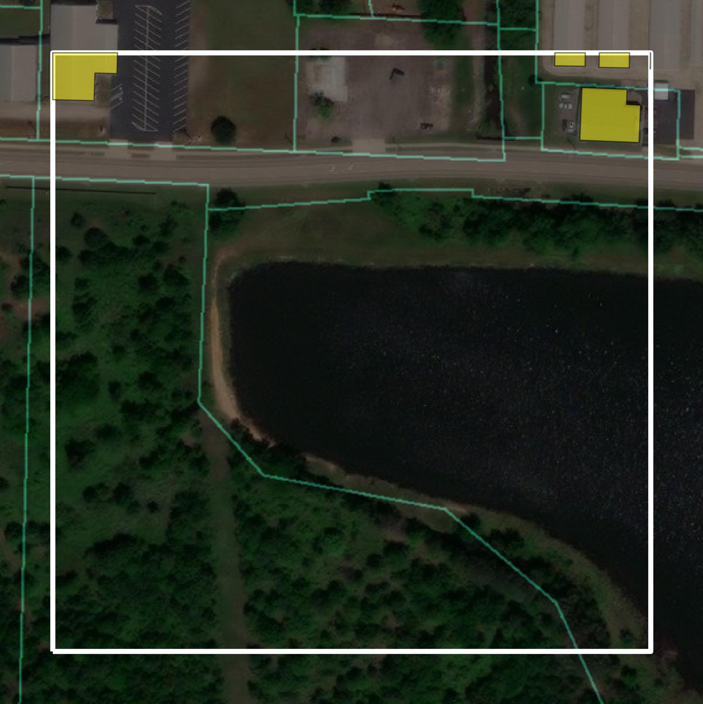 This image shows parcel and building data in Crawford County created using GIS data in Equator.