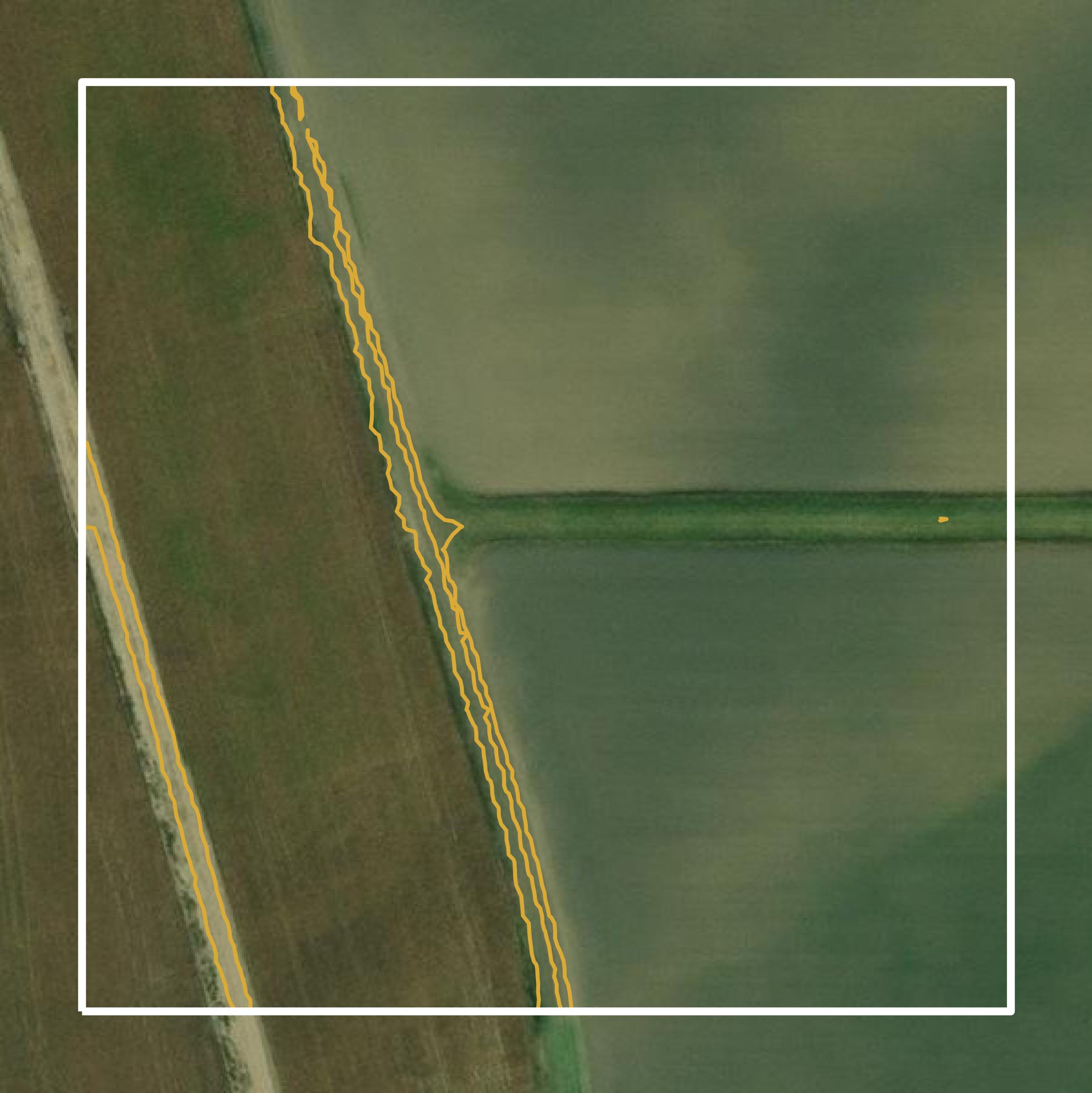 This image shows a contour map in Crittenden County created using GIS data in Equator.