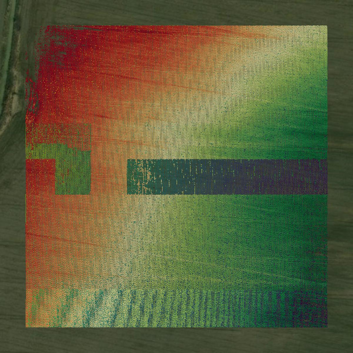 This image shows a LiDAR point cloud in Faulkner County created using GIS data in Equator.