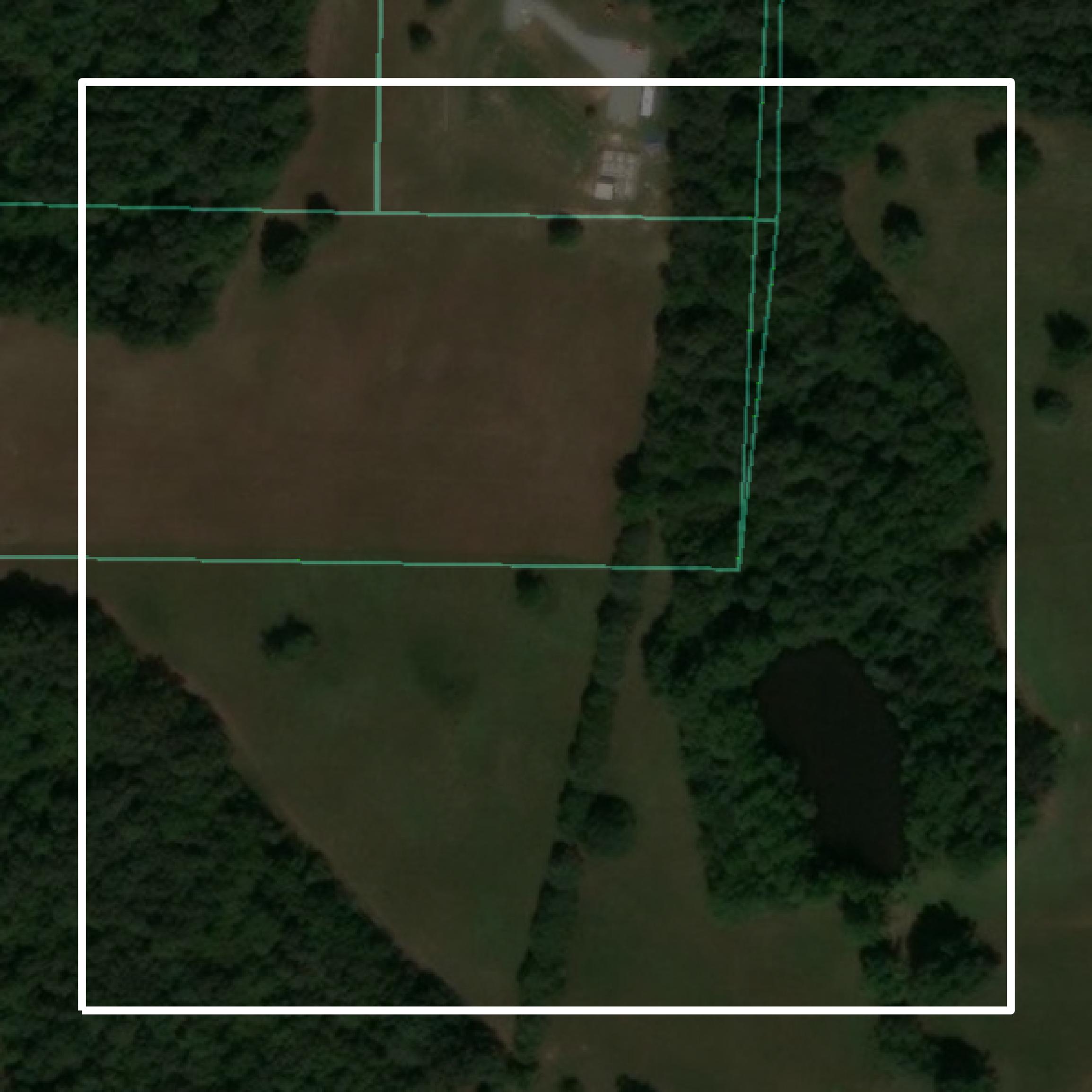 This image shows parcel and building data in Independence County created using GIS data in Equator.