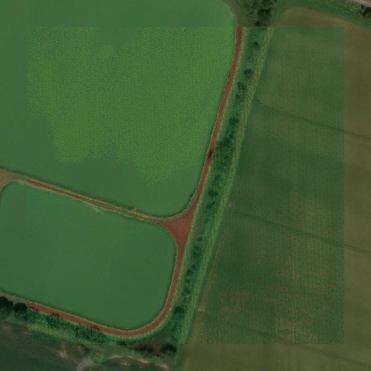 This image shows a LiDAR point cloud in Independence County created using GIS data in Equator.