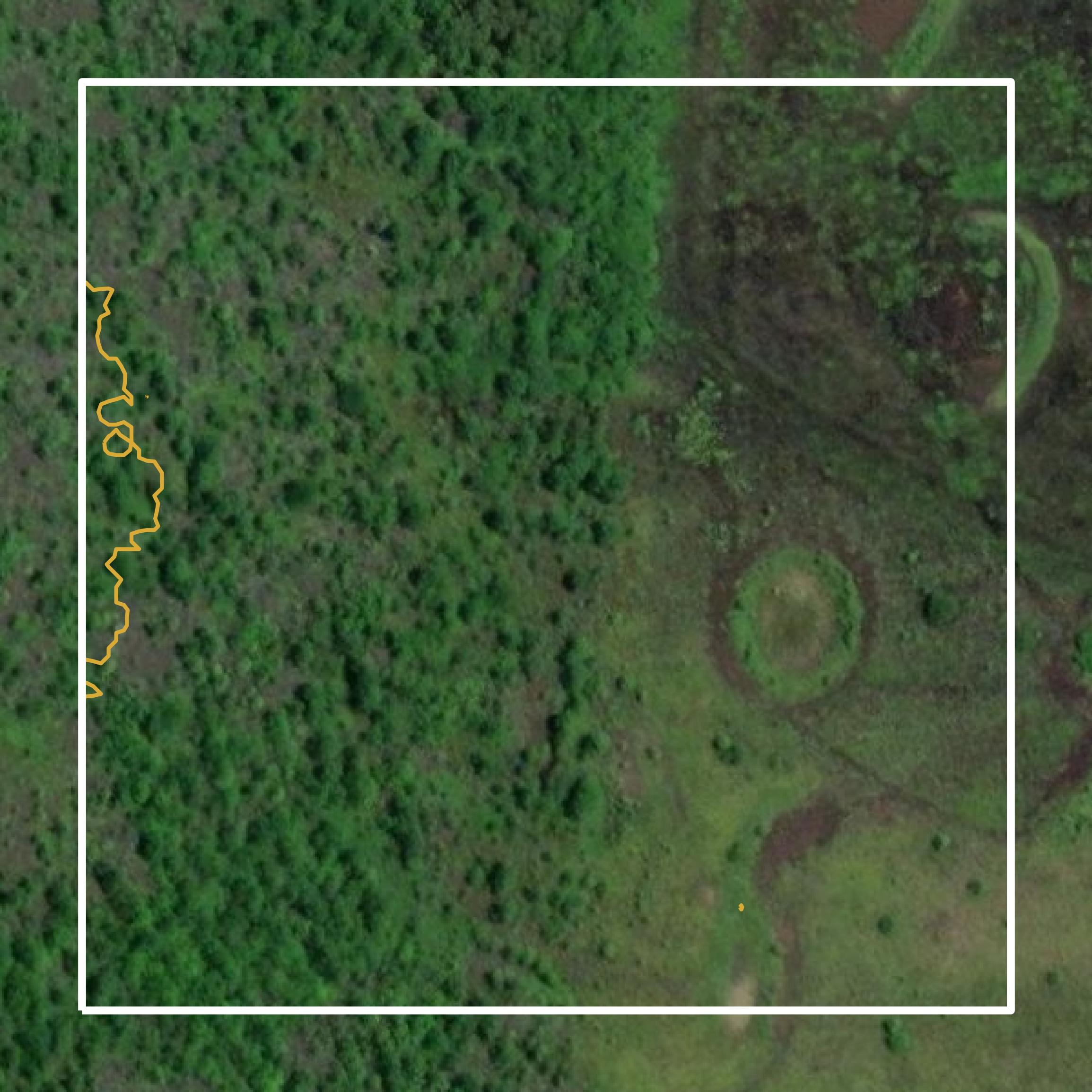 This image shows a contour map in Lafayette County created using GIS data in Equator.