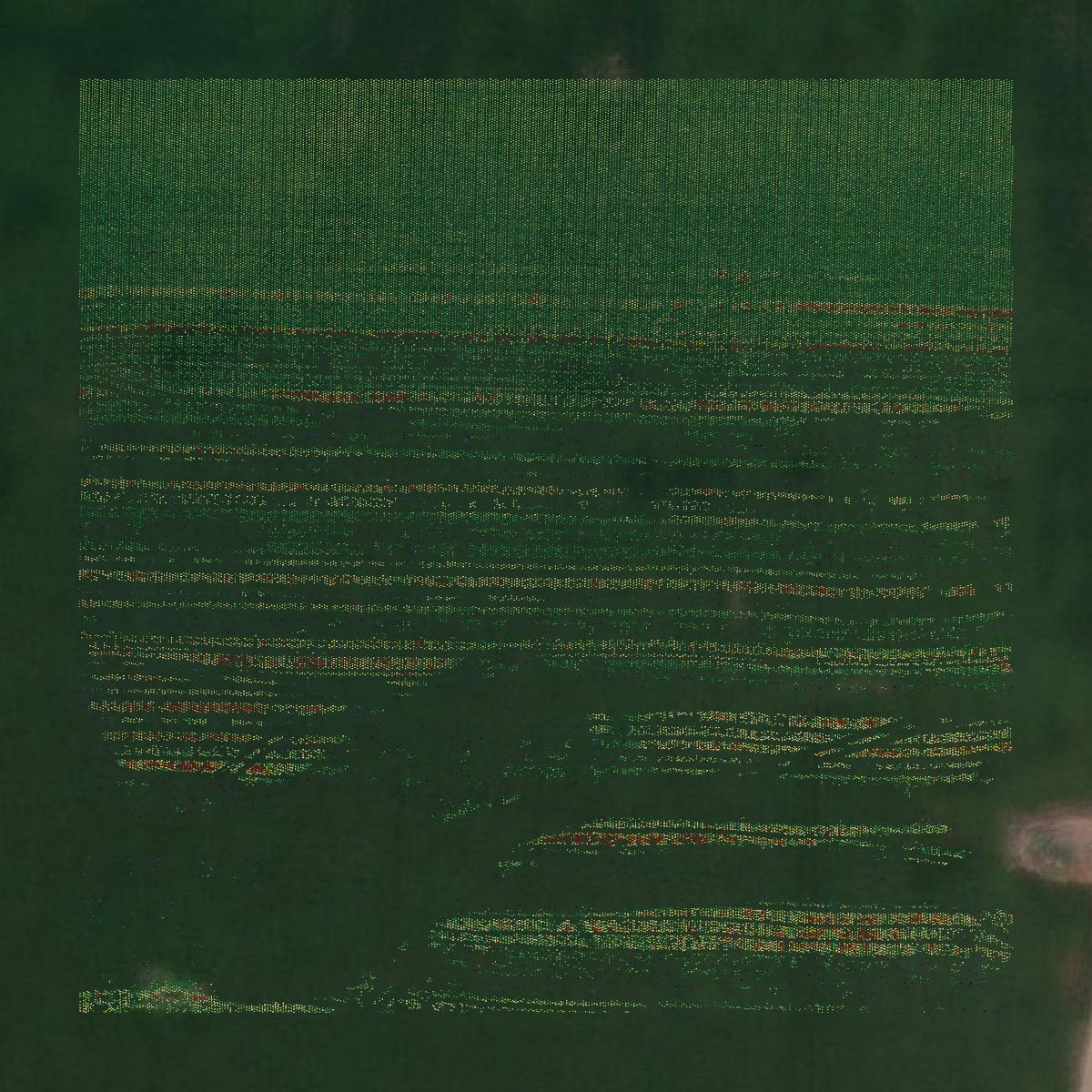 This image shows a LiDAR point cloud in Lawrence County created using GIS data in Equator.