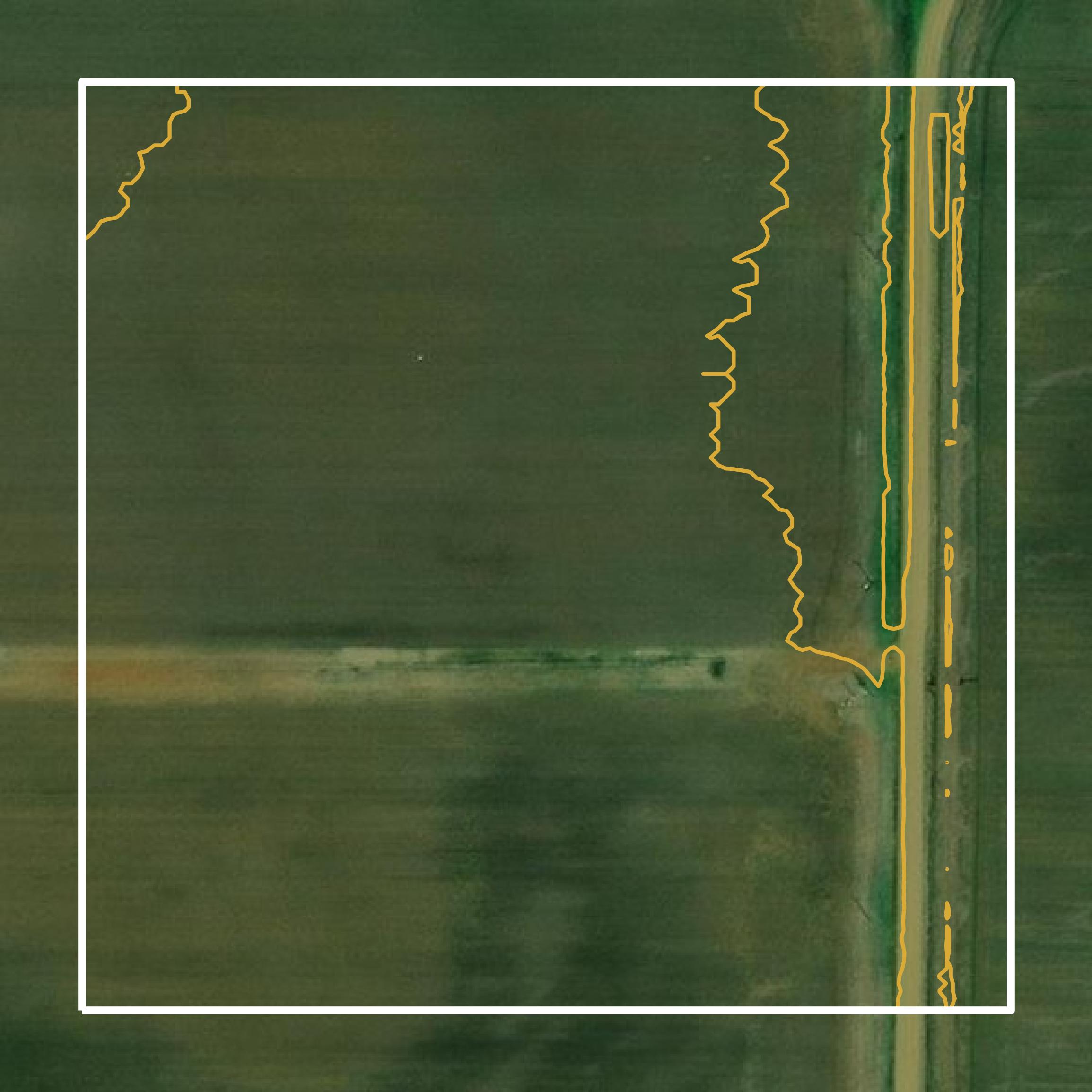 This image shows a contour map in Lee County created using GIS data in Equator.