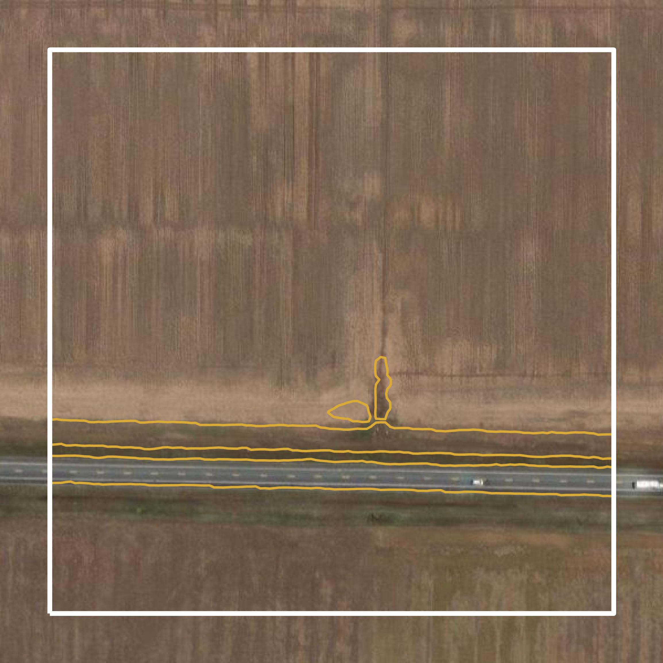 This image shows a contour map in Miller County created using GIS data in Equator.