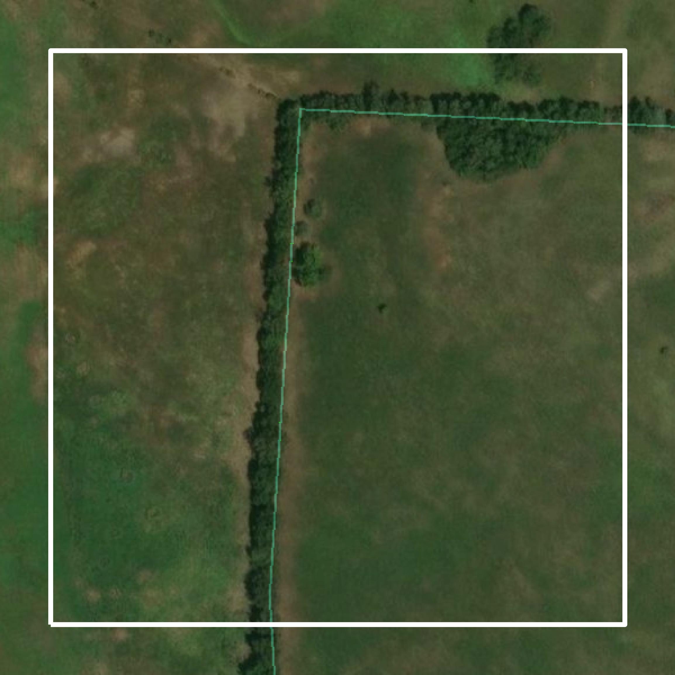 This image shows parcel and building data in Searcy County created using GIS data in Equator.