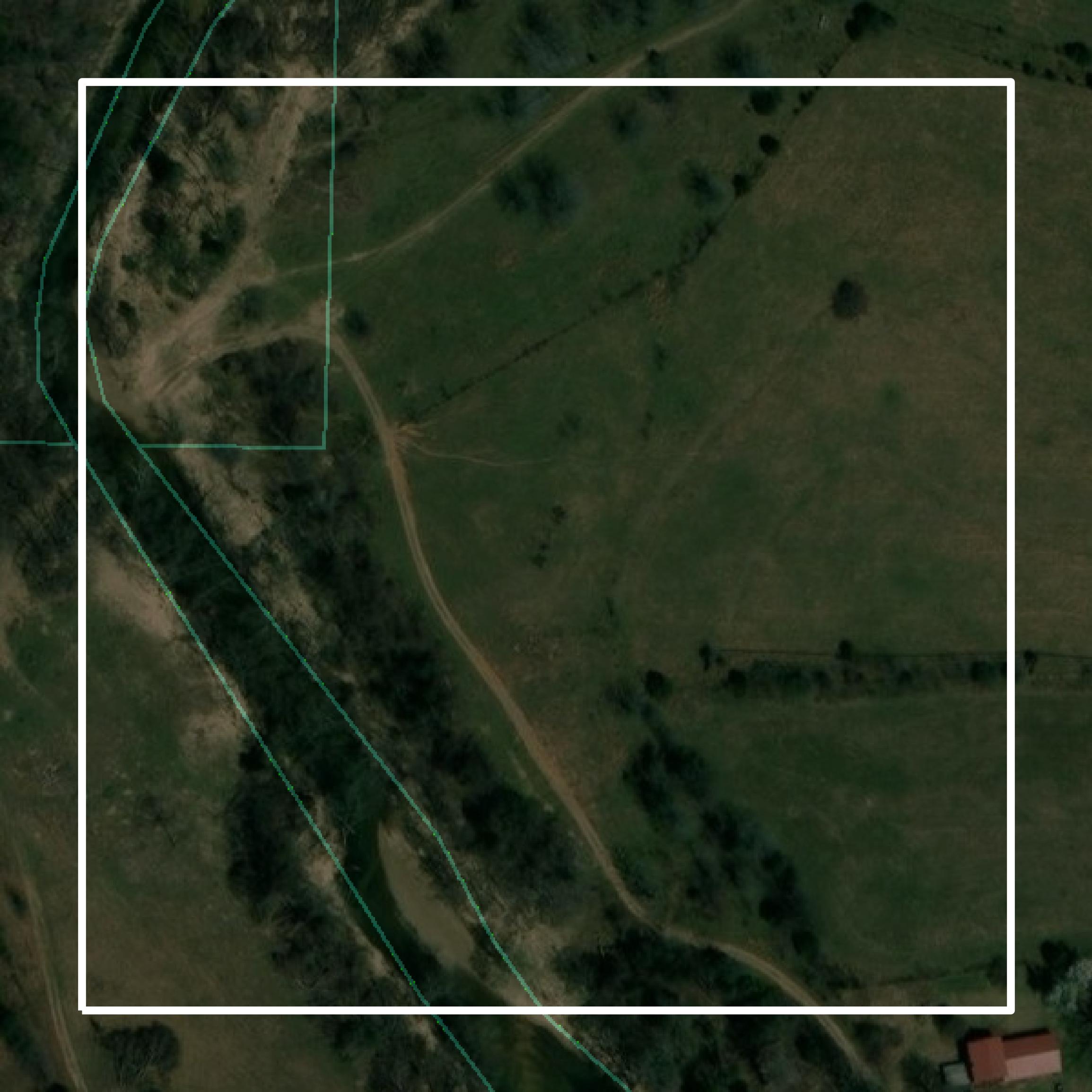 This image shows parcel and building data in Sharp County created using GIS data in Equator.