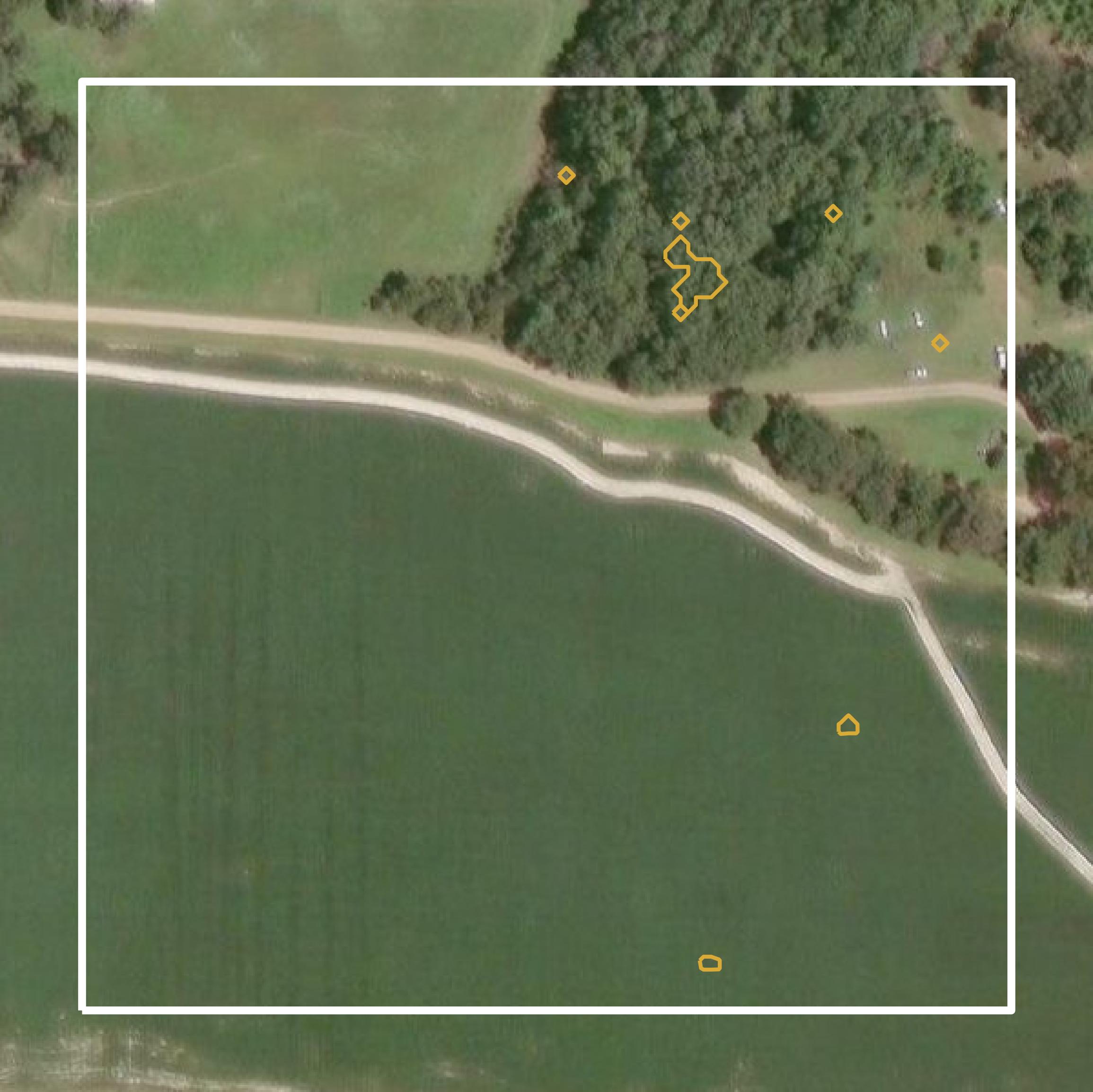 This image shows a contour map in St. Francis County created using GIS data in Equator.