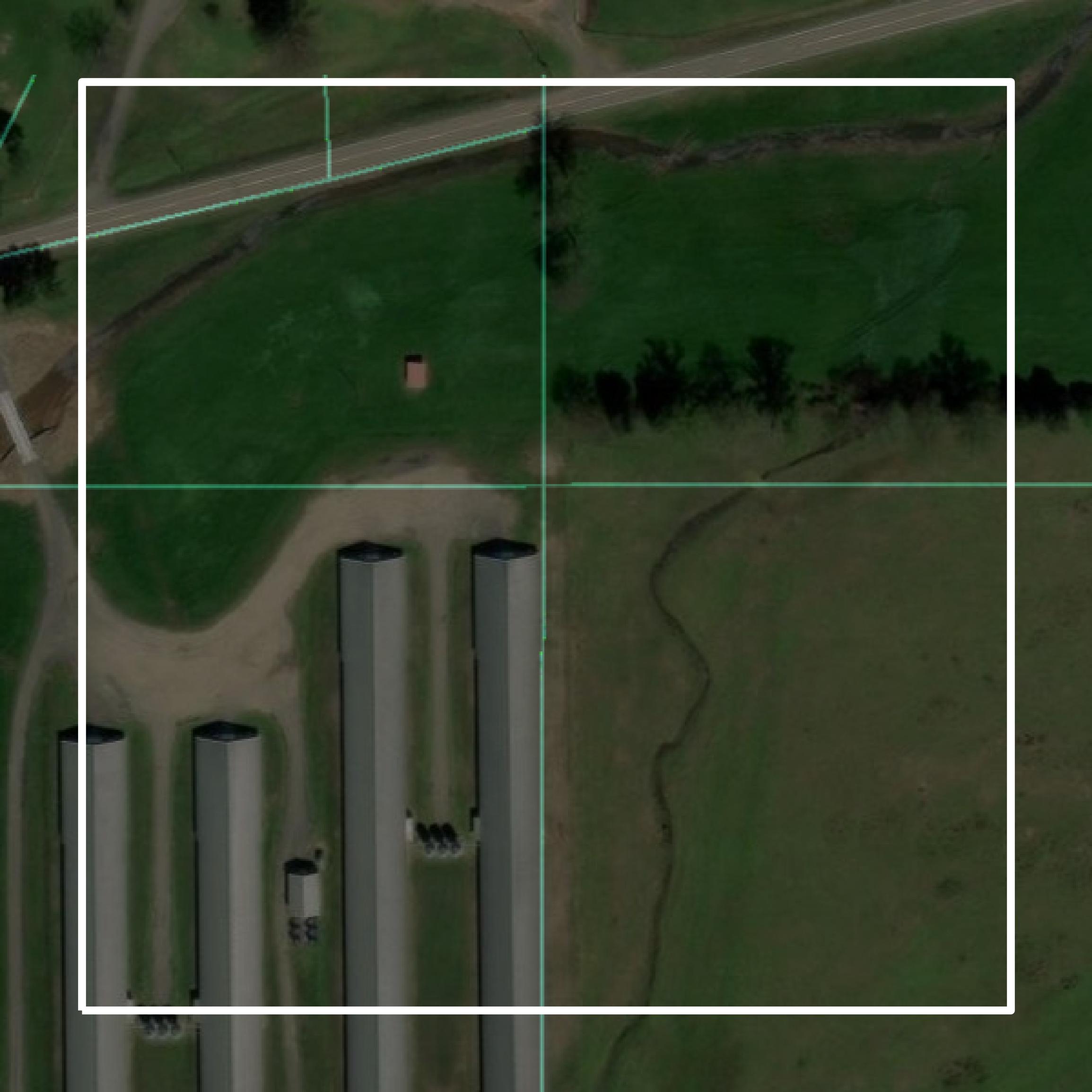 This image shows parcel and building data in Yell County created using GIS data in Equator.
