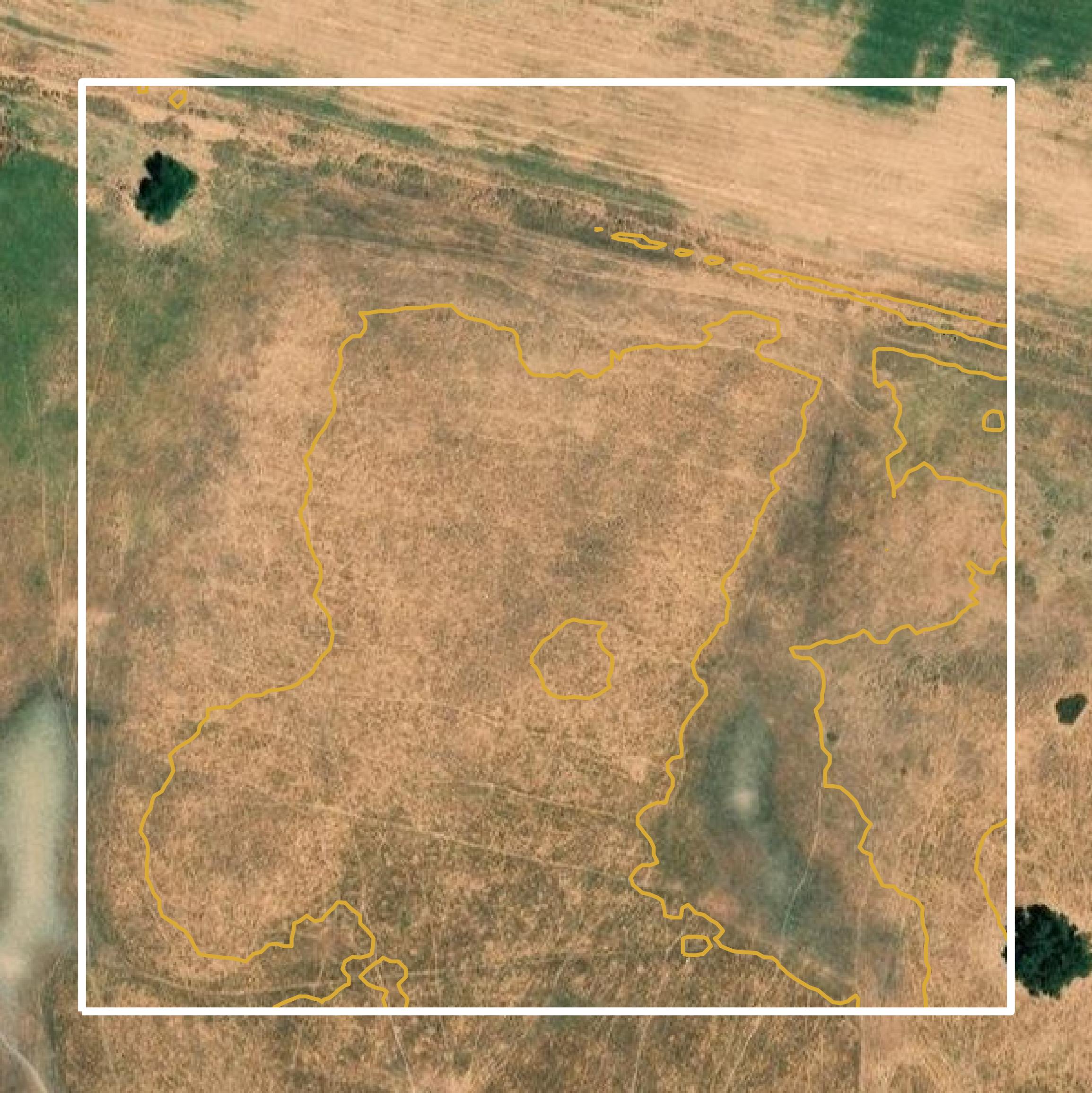 This image shows a contour map in Amador County created using GIS data in Equator.