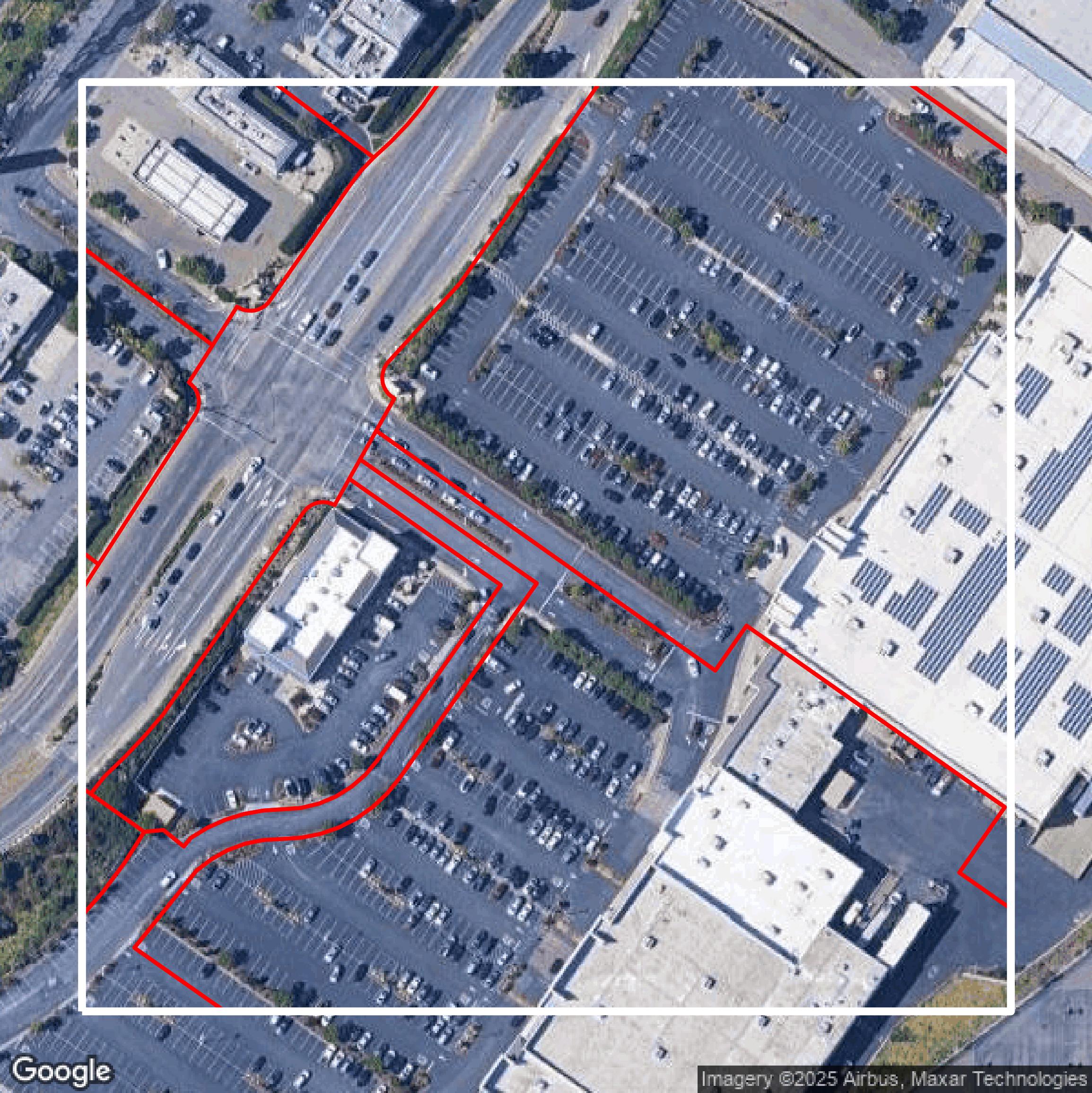 This image shows parcel data in Contra Costa County created using GIS data in Equator.