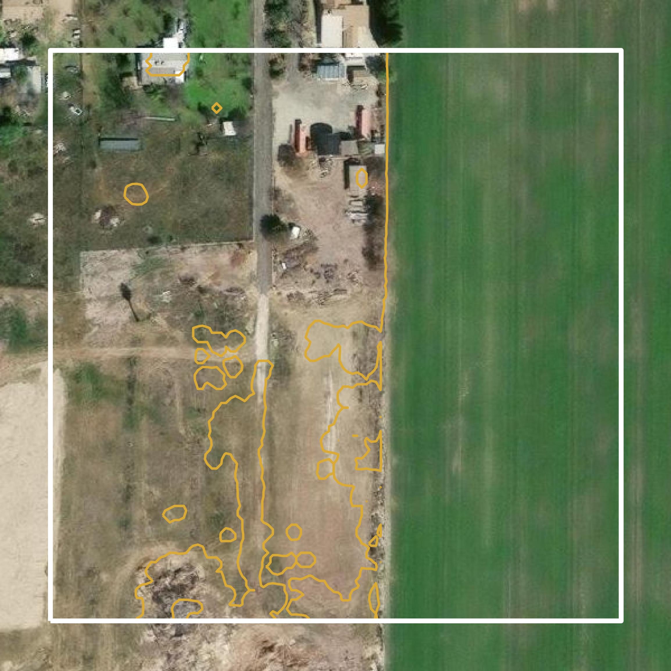 This image shows a contour map in Kings County created using GIS data in Equator.