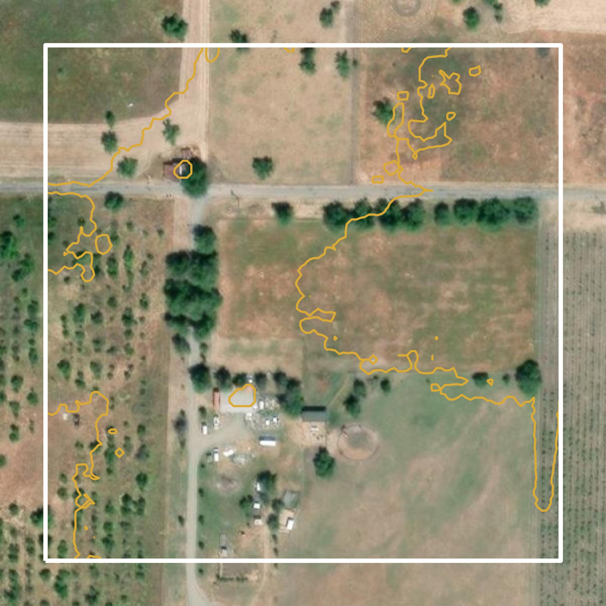 This image shows a contour map in Lake County created using GIS data in Equator.