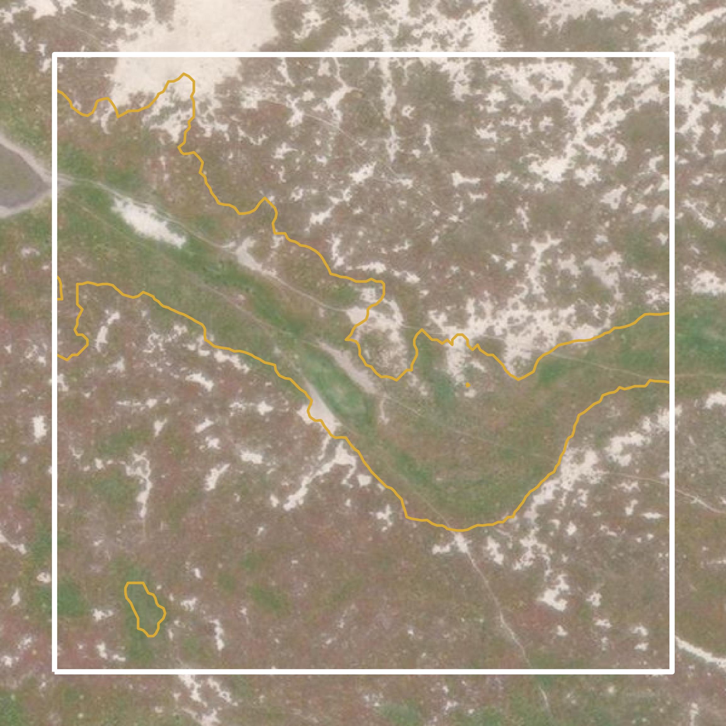 This image shows a contour map in Madera County created using GIS data in Equator.