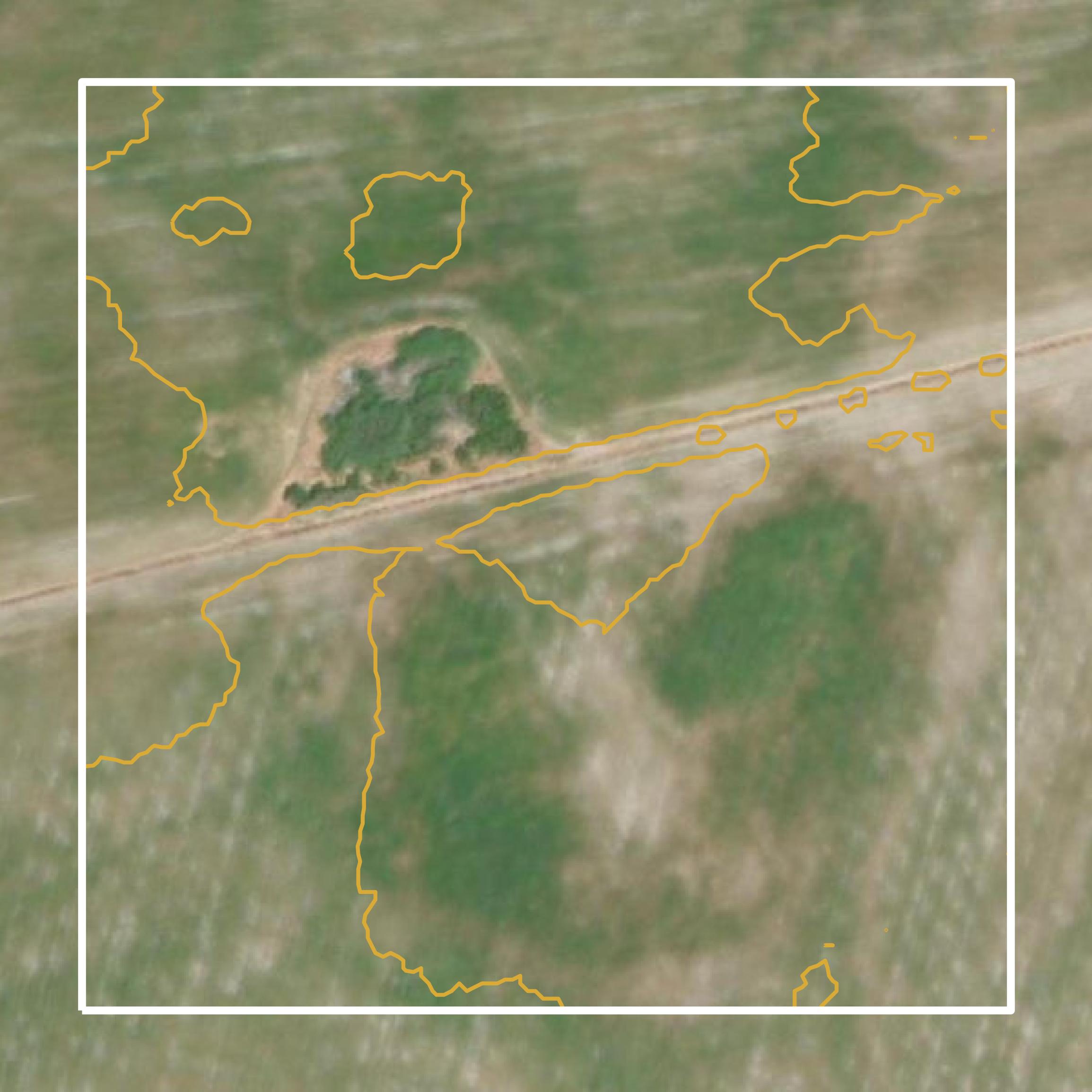 This image shows a contour map in Marin County created using GIS data in Equator.