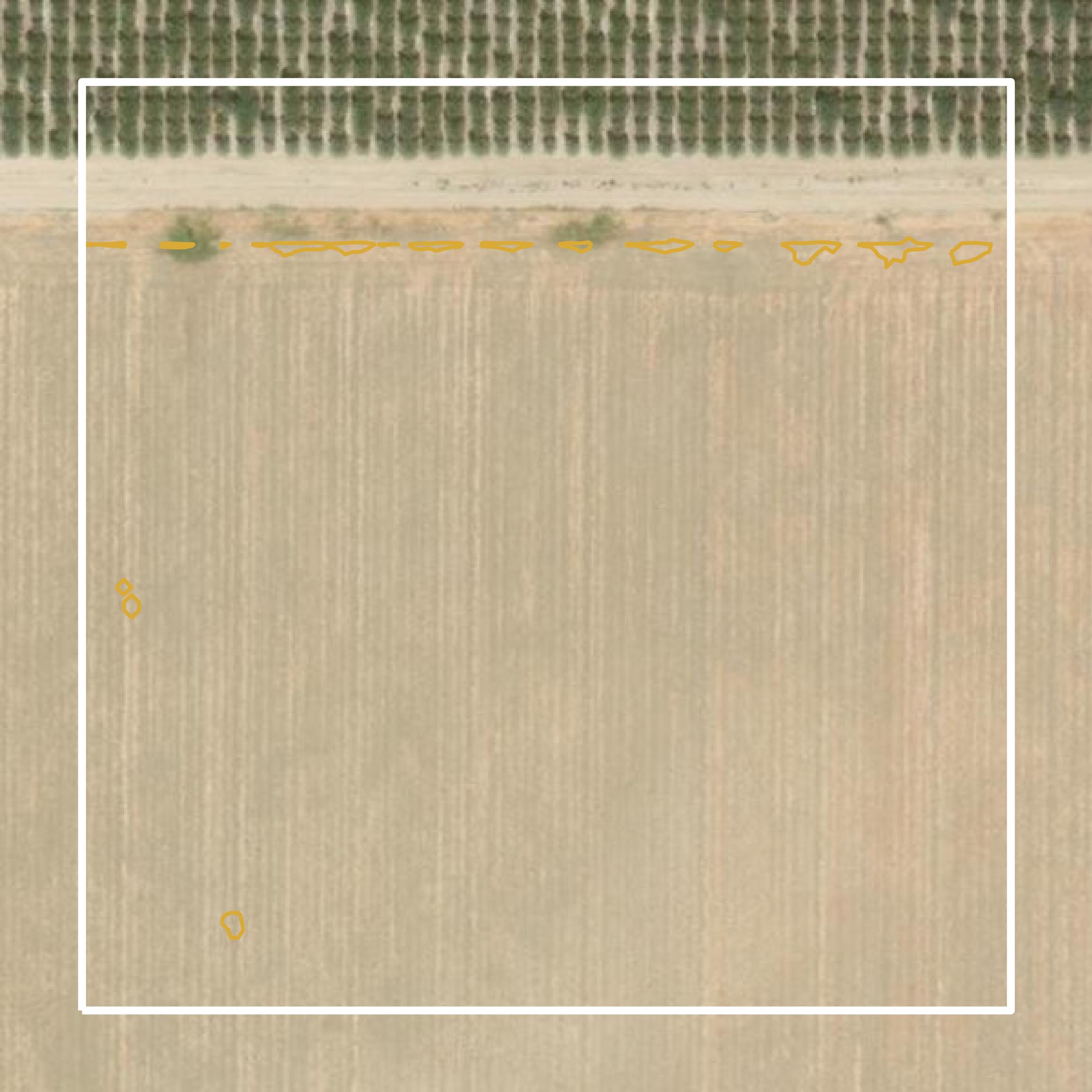 This image shows a contour map in Merced County created using GIS data in Equator.