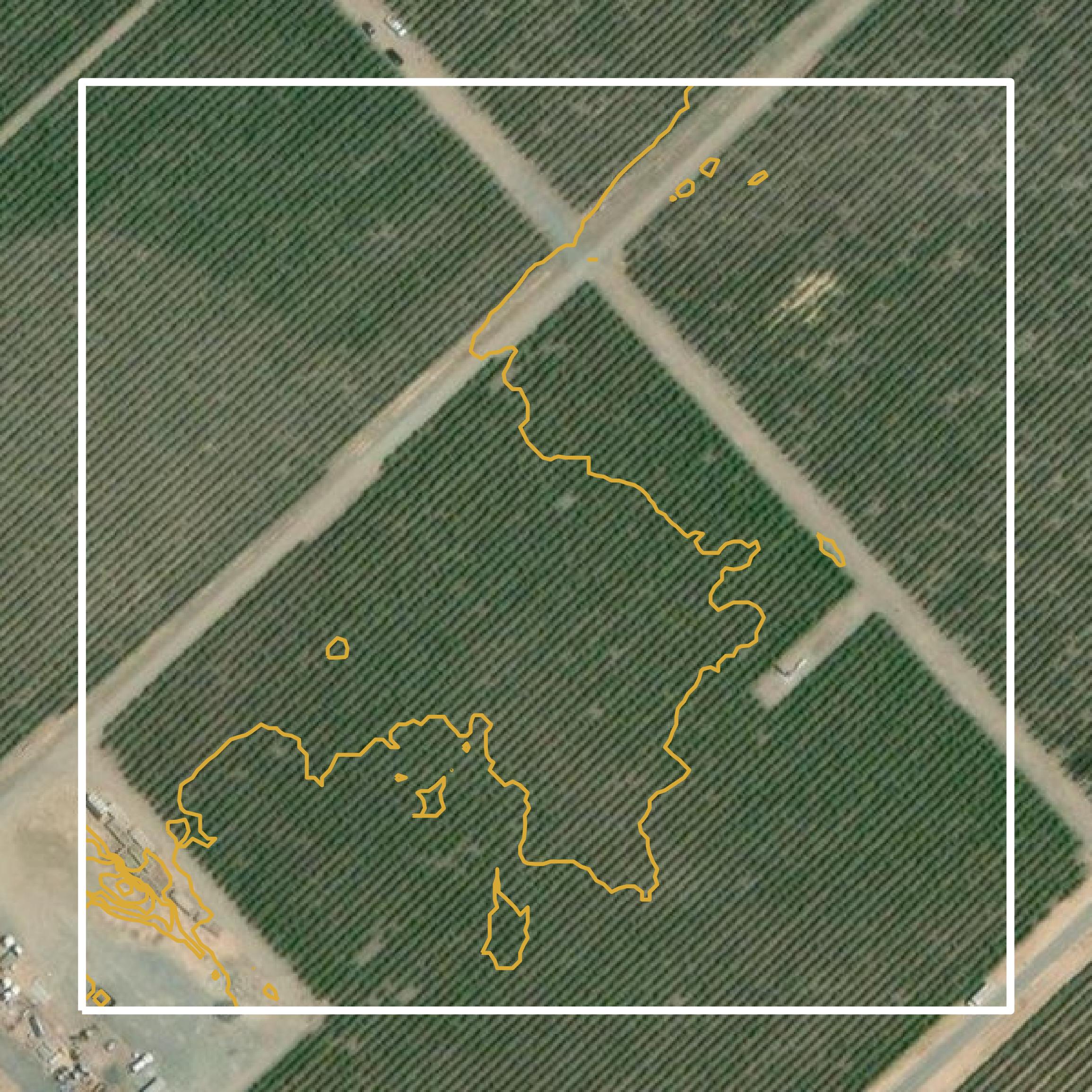 This image shows a contour map in Napa County created using GIS data in Equator.