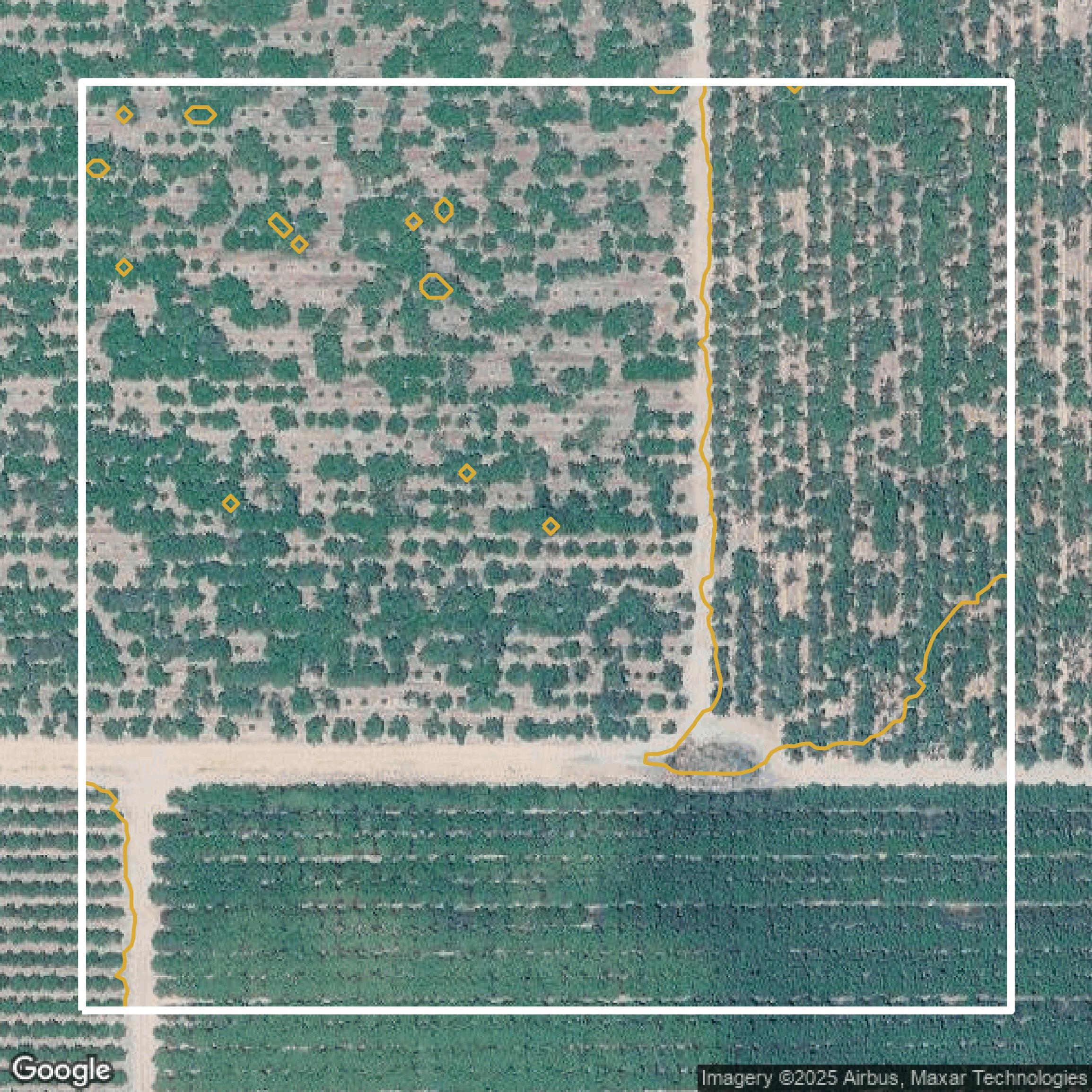 This image shows a contour map in San Joaquin County created using GIS data in Equator.