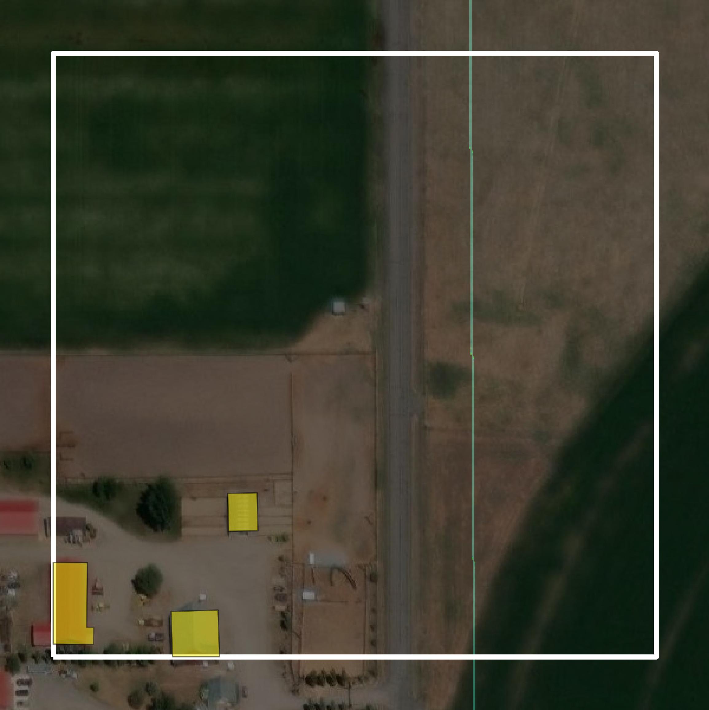 This image shows parcel and building data in Sierra County created using GIS data in Equator.