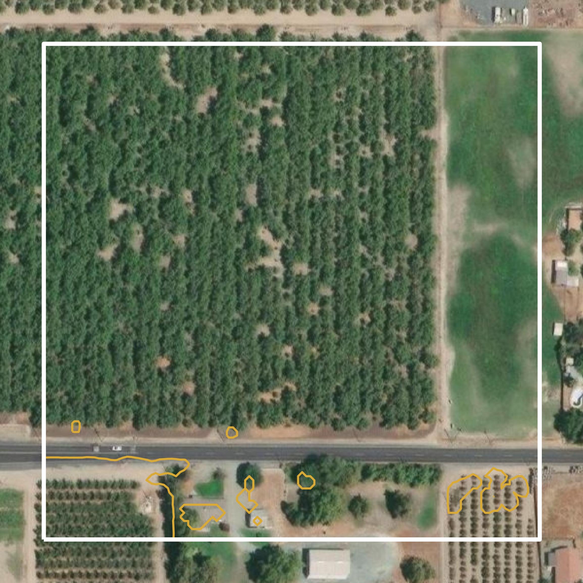 This image shows a contour map in Stanislaus County created using GIS data in Equator.